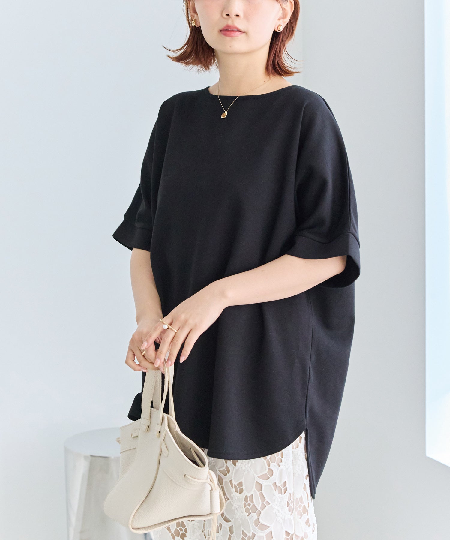 バックパールポンチプルオーバー