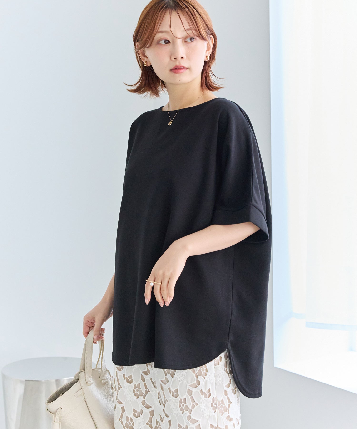 バックパールポンチプルオーバー