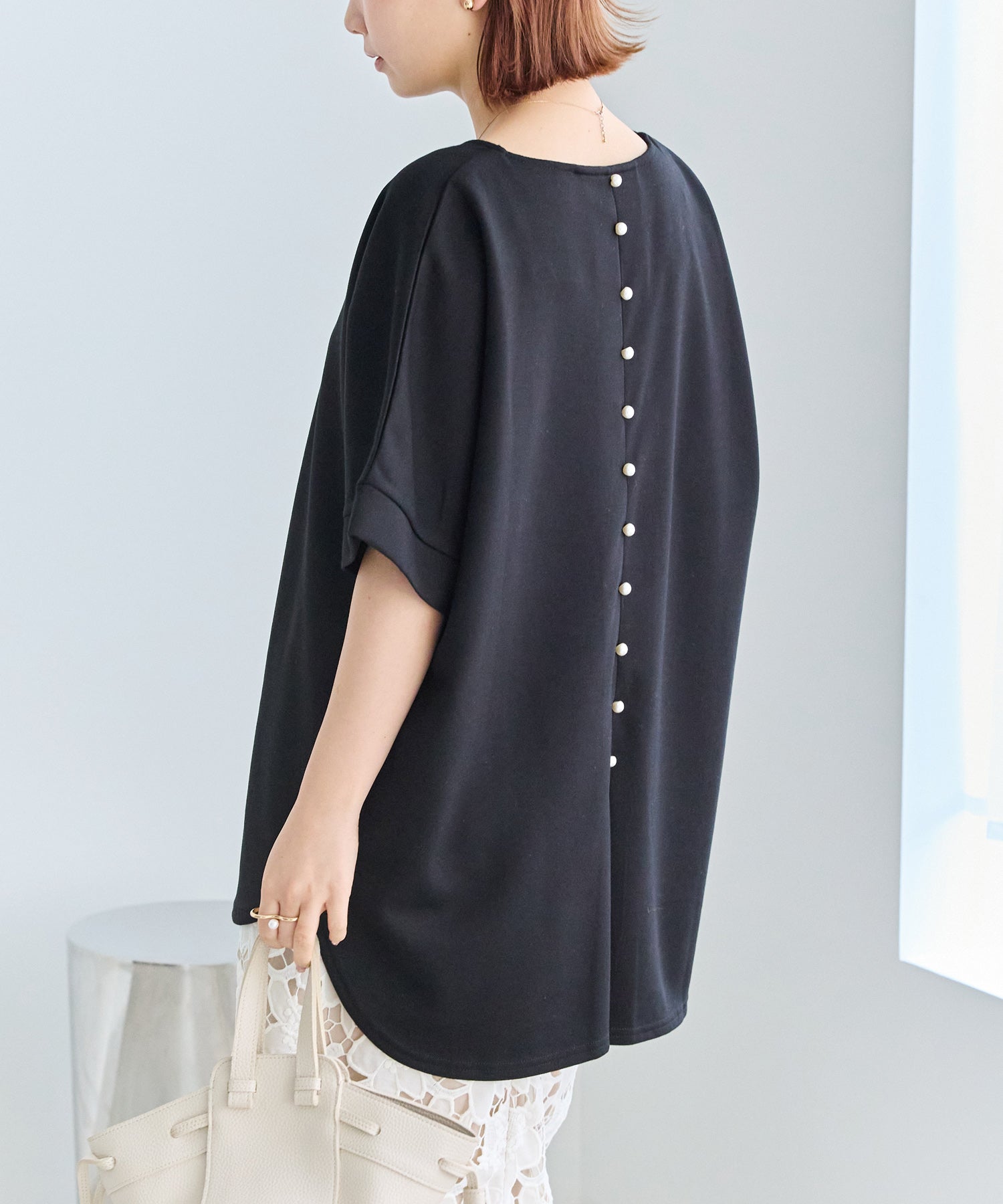 バックパールポンチプルオーバー