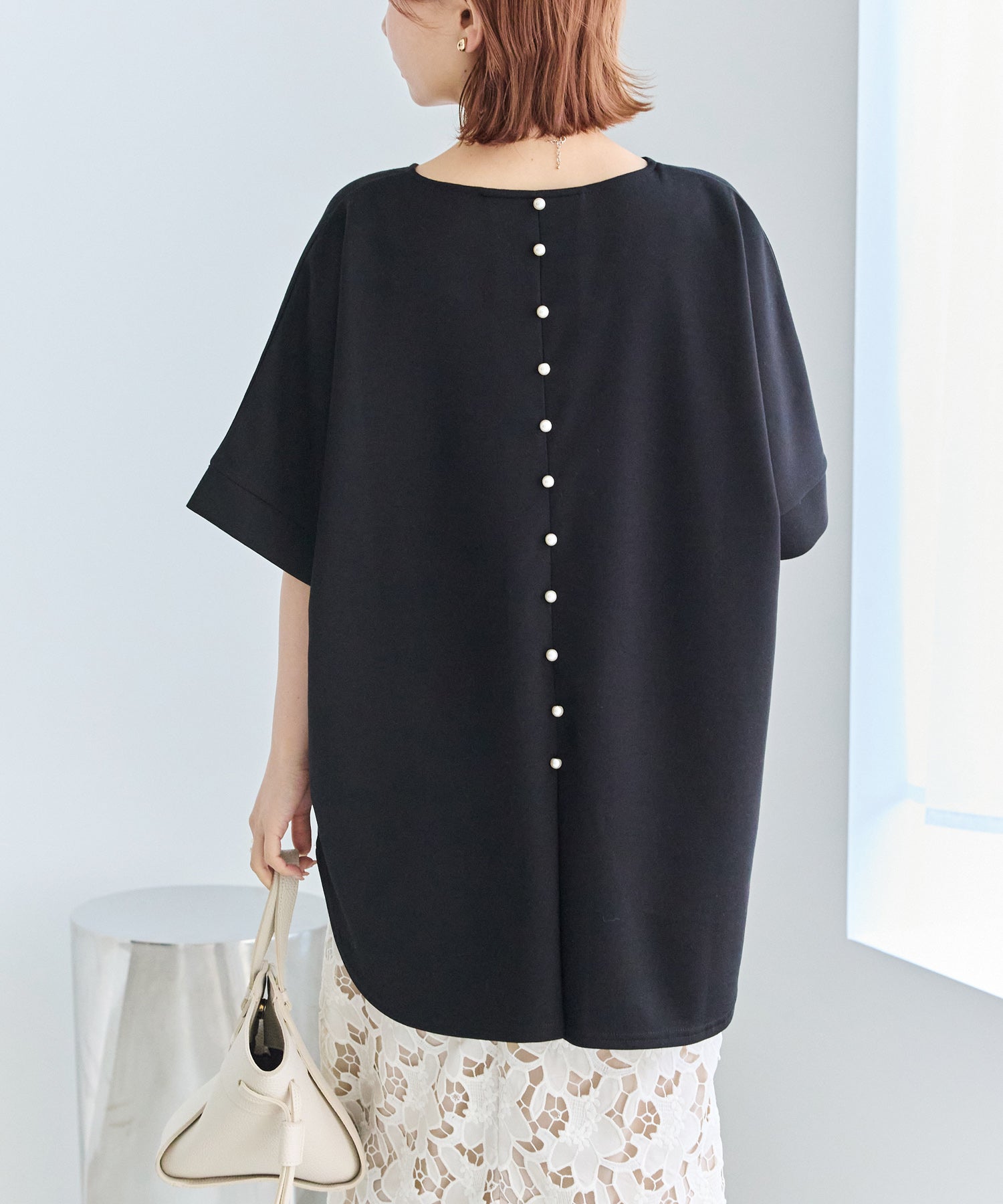 バックパールポンチプルオーバー