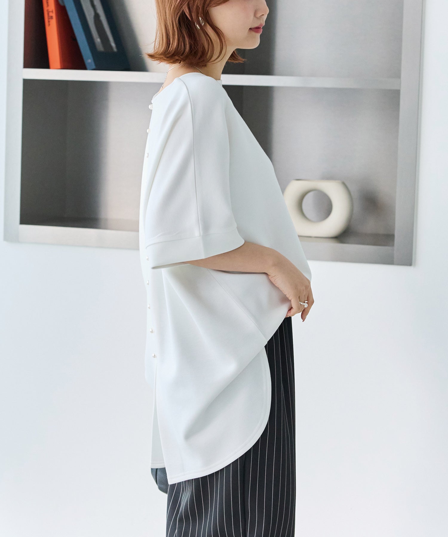 バックパールポンチプルオーバー