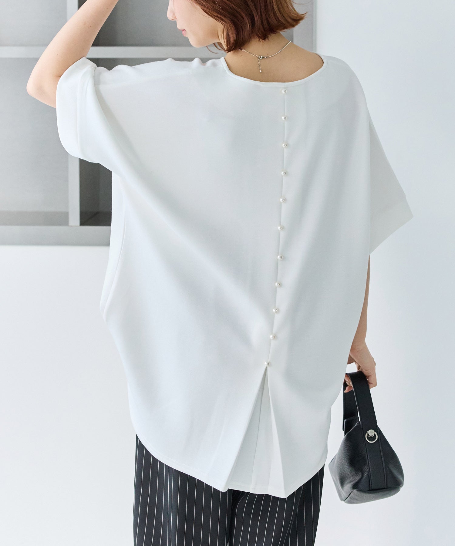 バックパールポンチプルオーバー