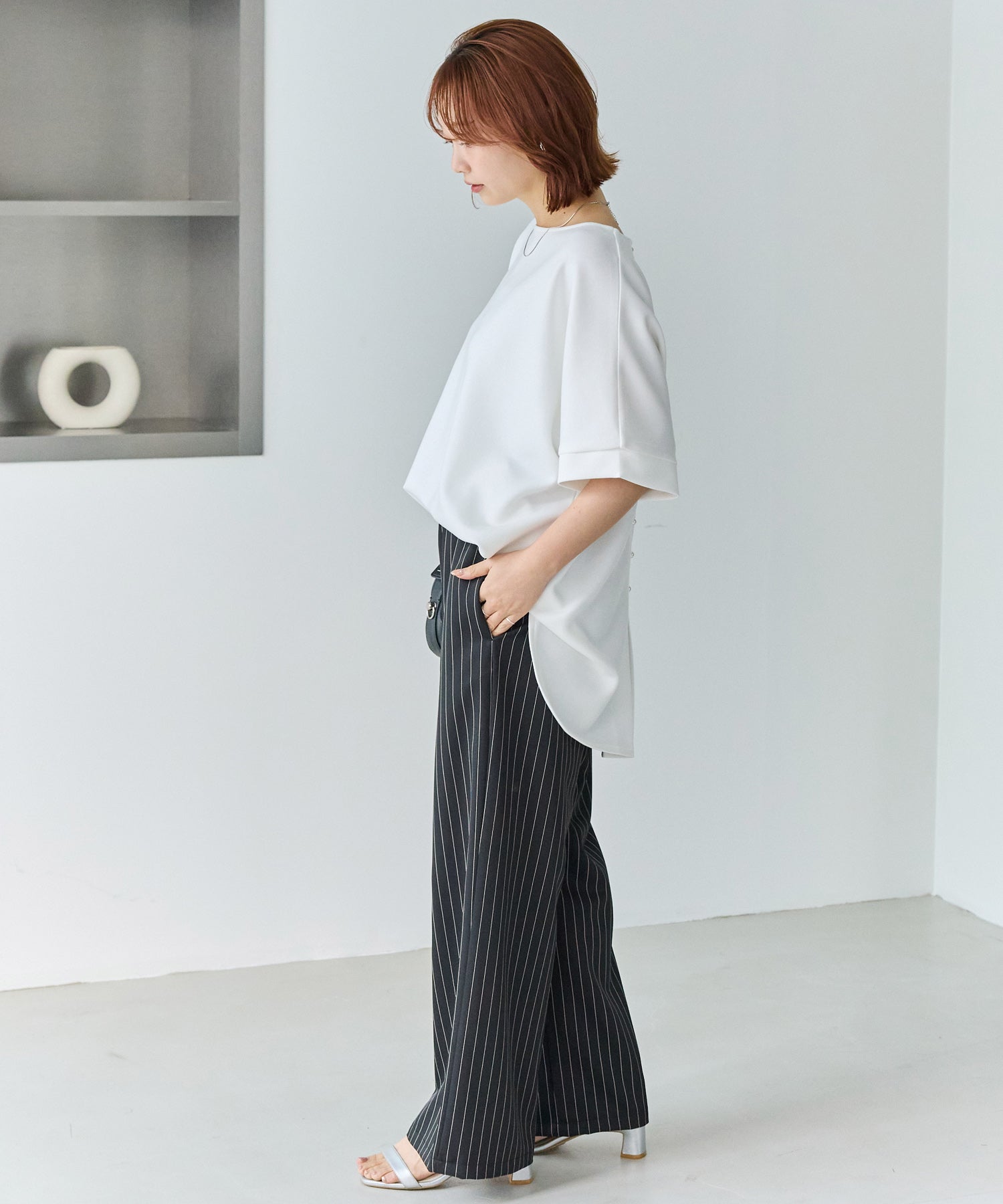 バックパールポンチプルオーバー