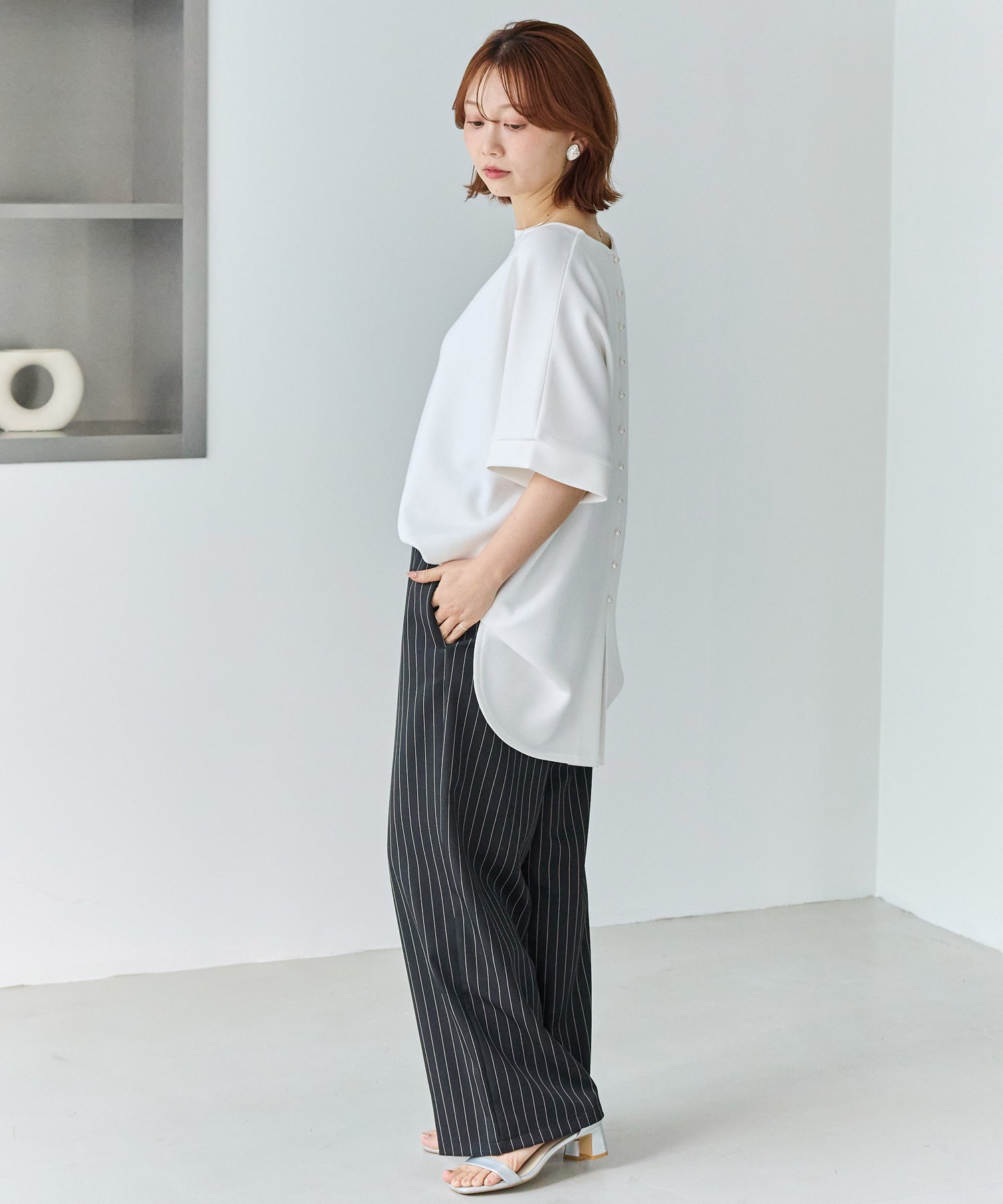 バックパールポンチプルオーバー