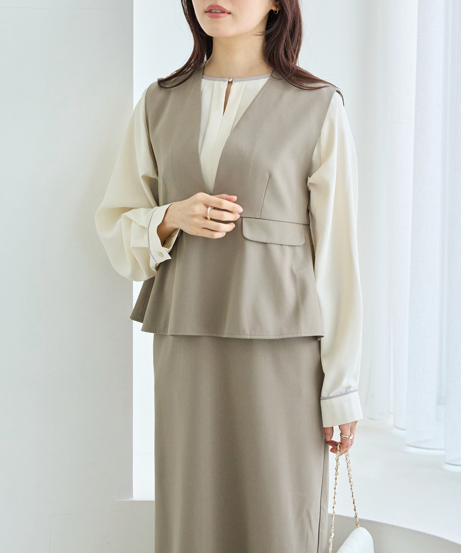 【好機能シリーズ】イージーケア｜フレアジャンスカワンピース