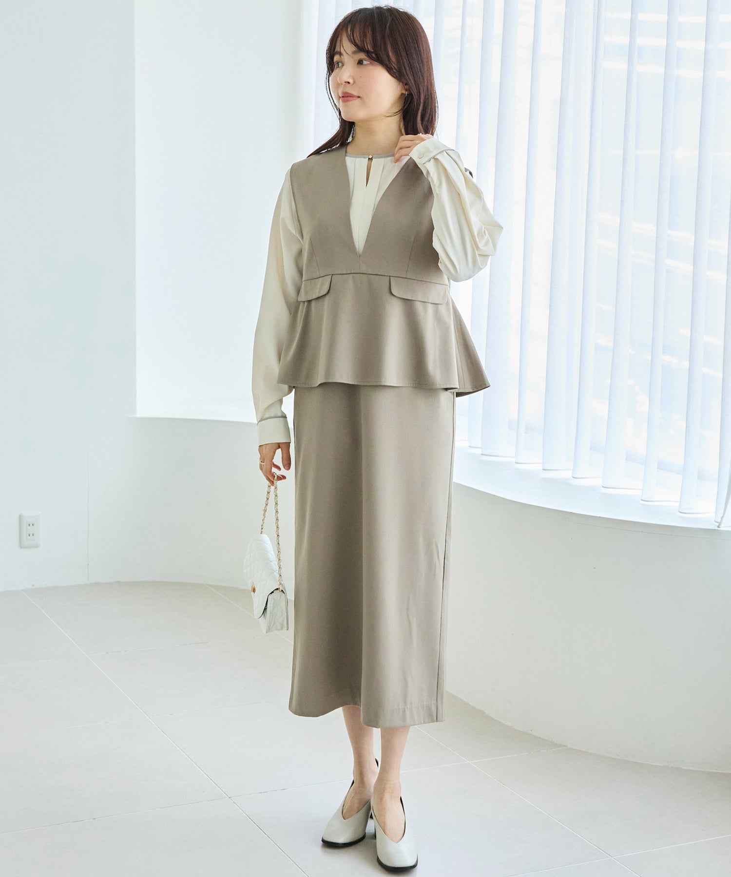 【好機能シリーズ】イージーケア｜フレアジャンスカワンピース