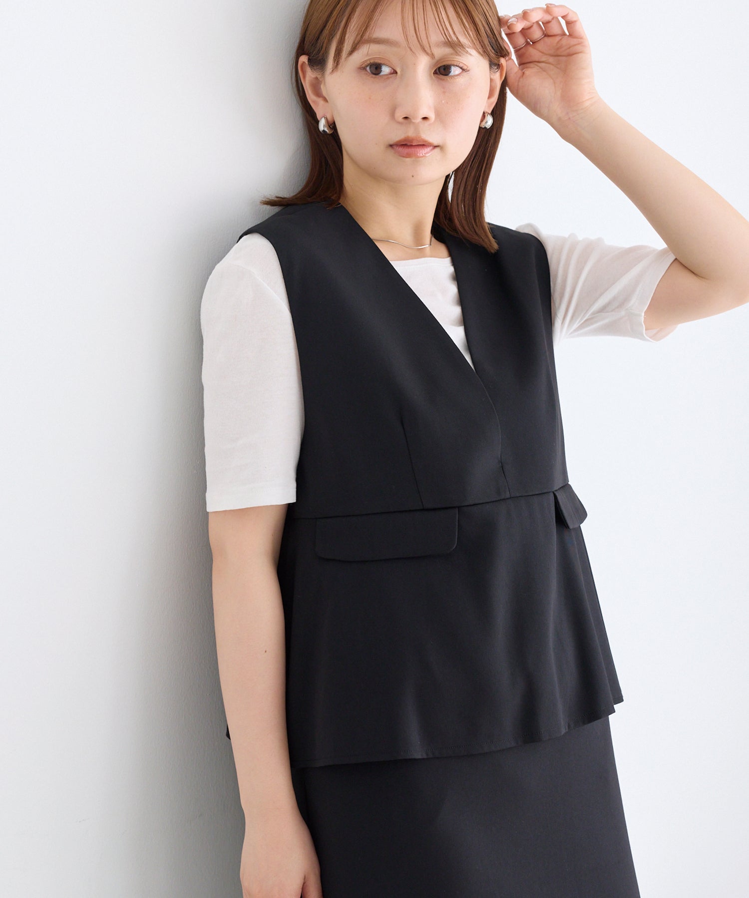 ブラック　model:156cm 着用サイズ:M