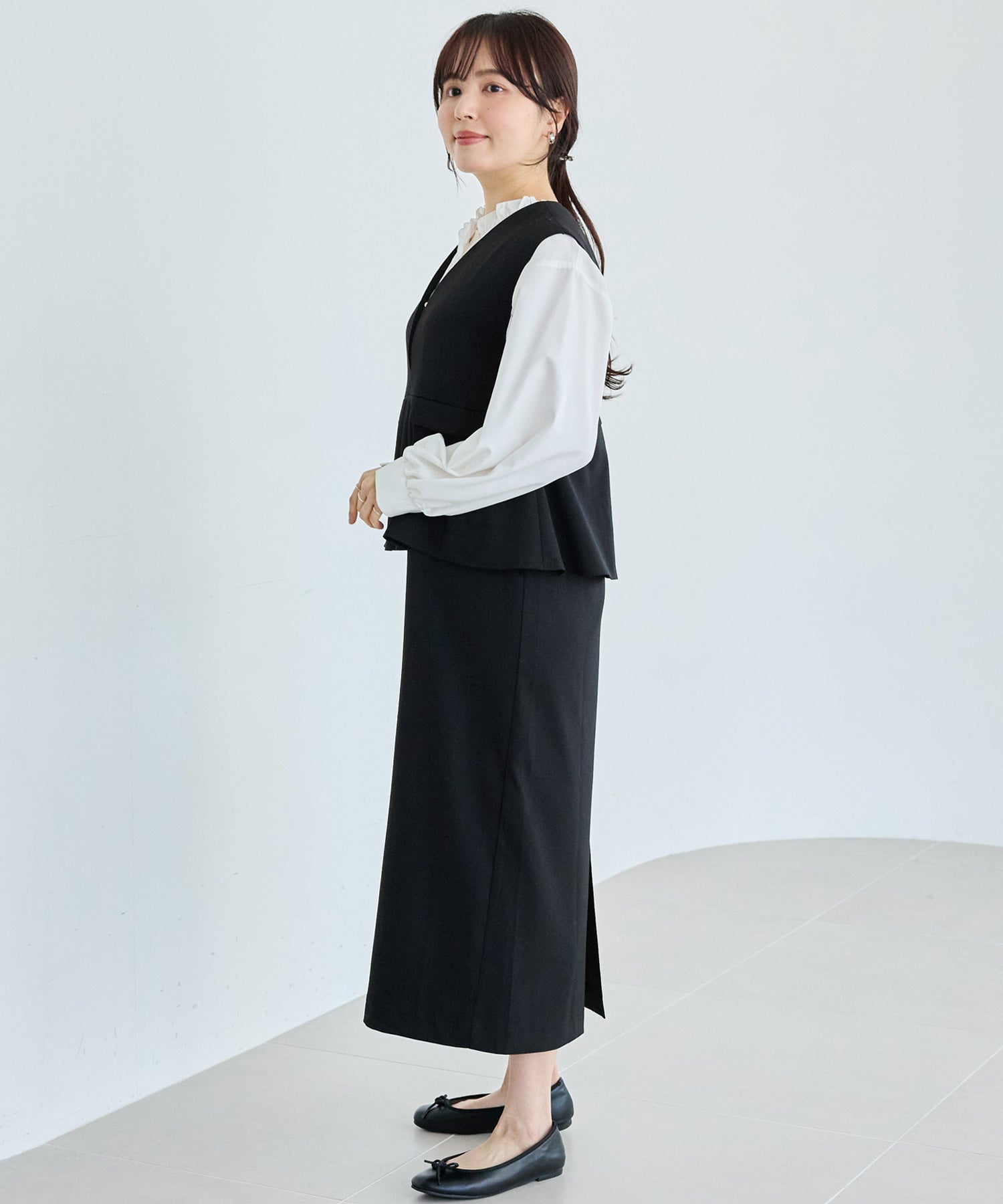 【好機能シリーズ】イージーケア｜フレアジャンスカワンピース