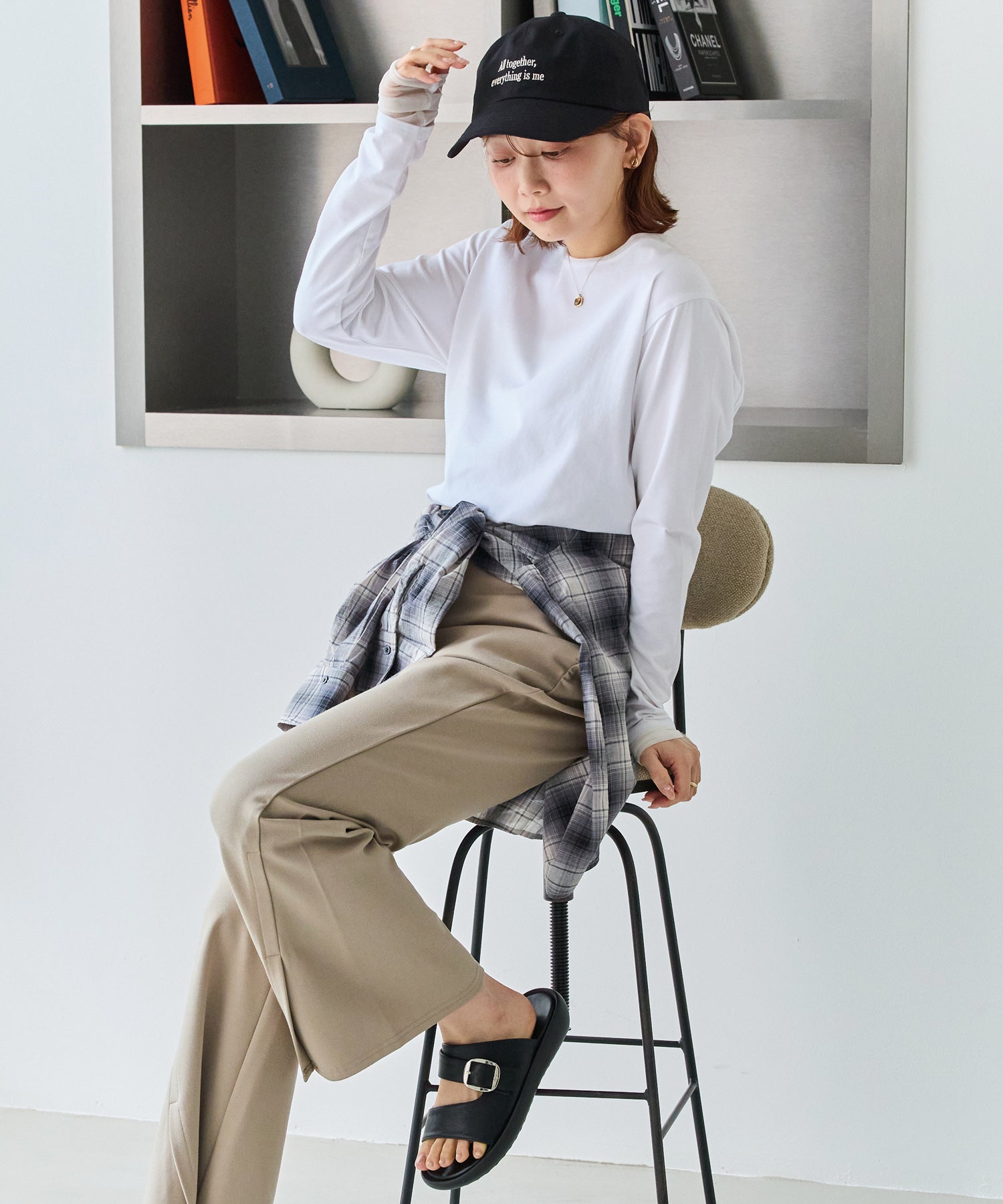 シアーチェックシャツ