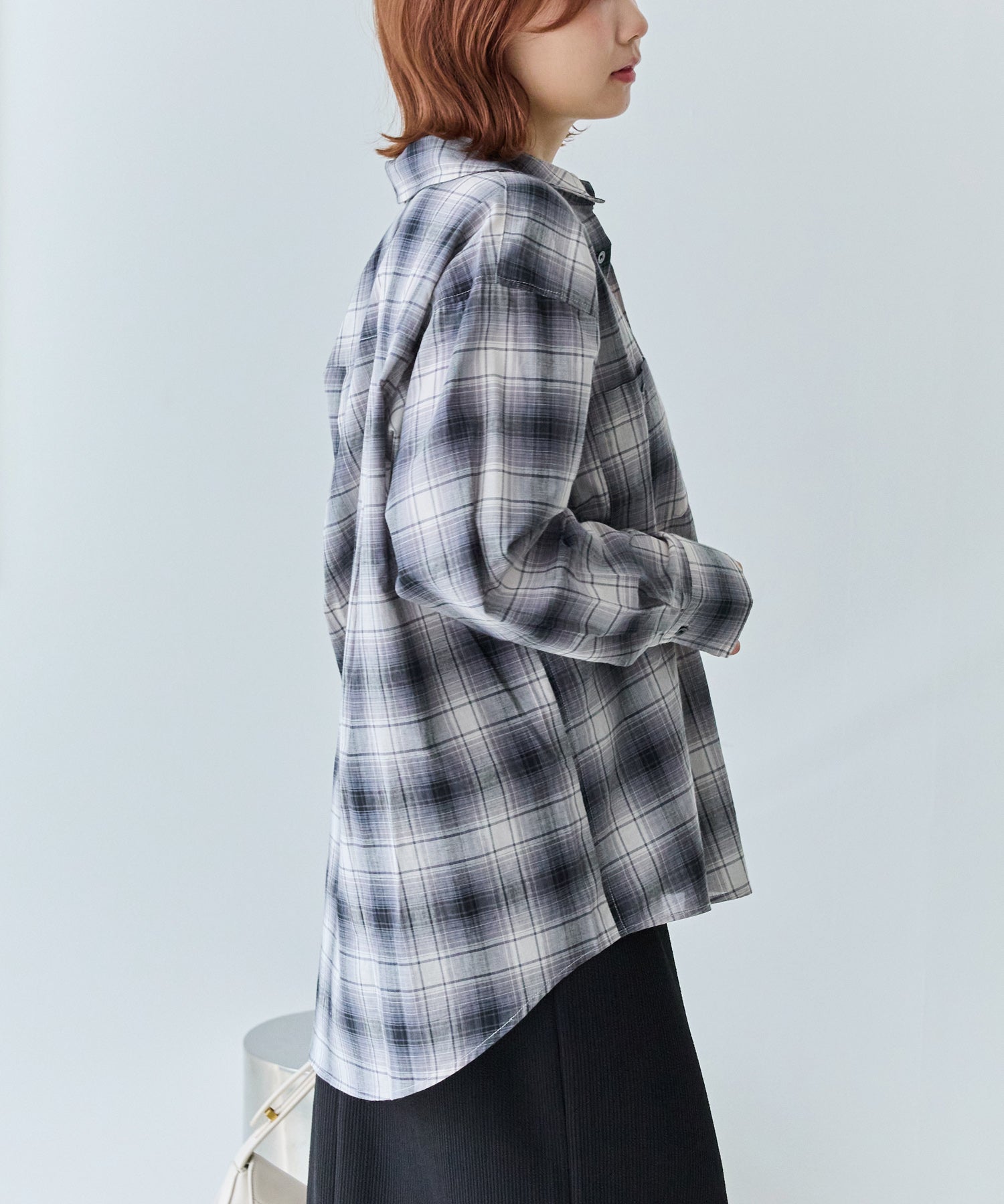 シアーチェックシャツ