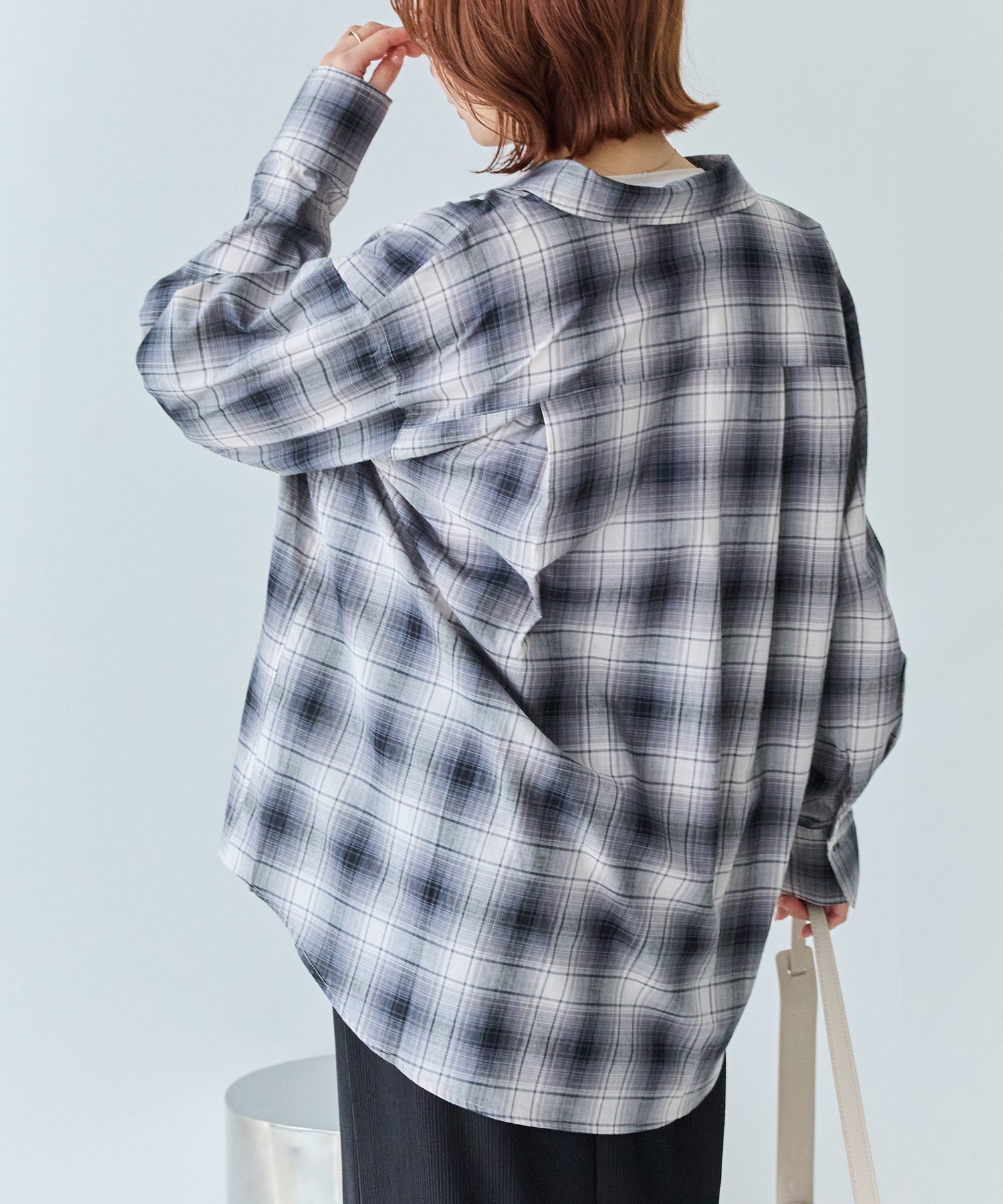 シアーチェックシャツ