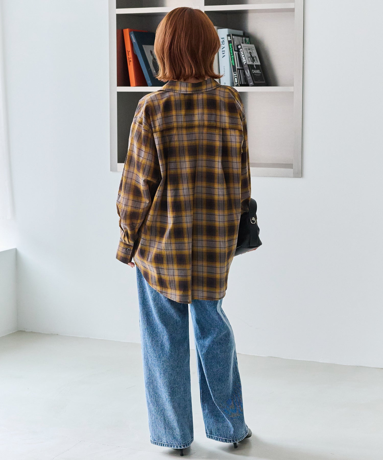 シアーチェックシャツ