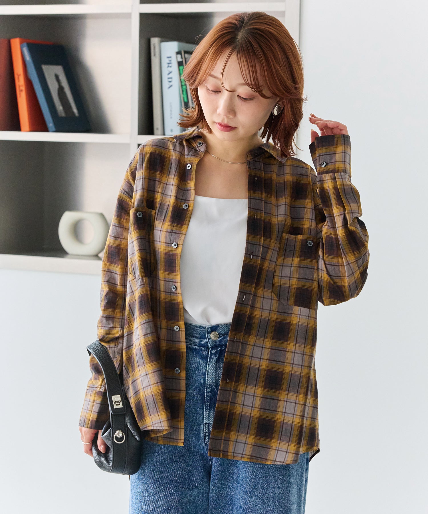 ブラウン　model:156cm 着用サイズ:M