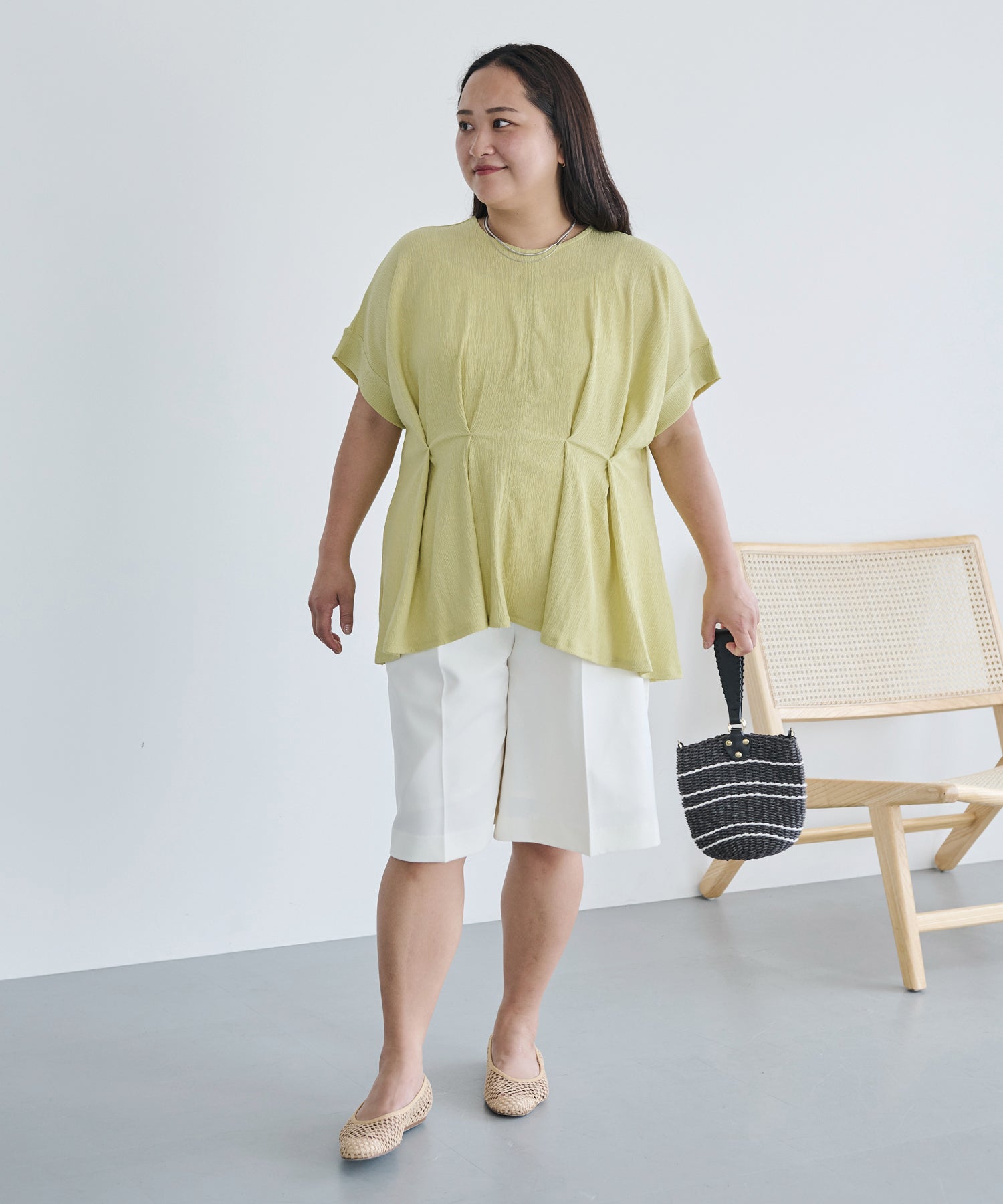 ライム　model:161cm 着用サイズ:3L