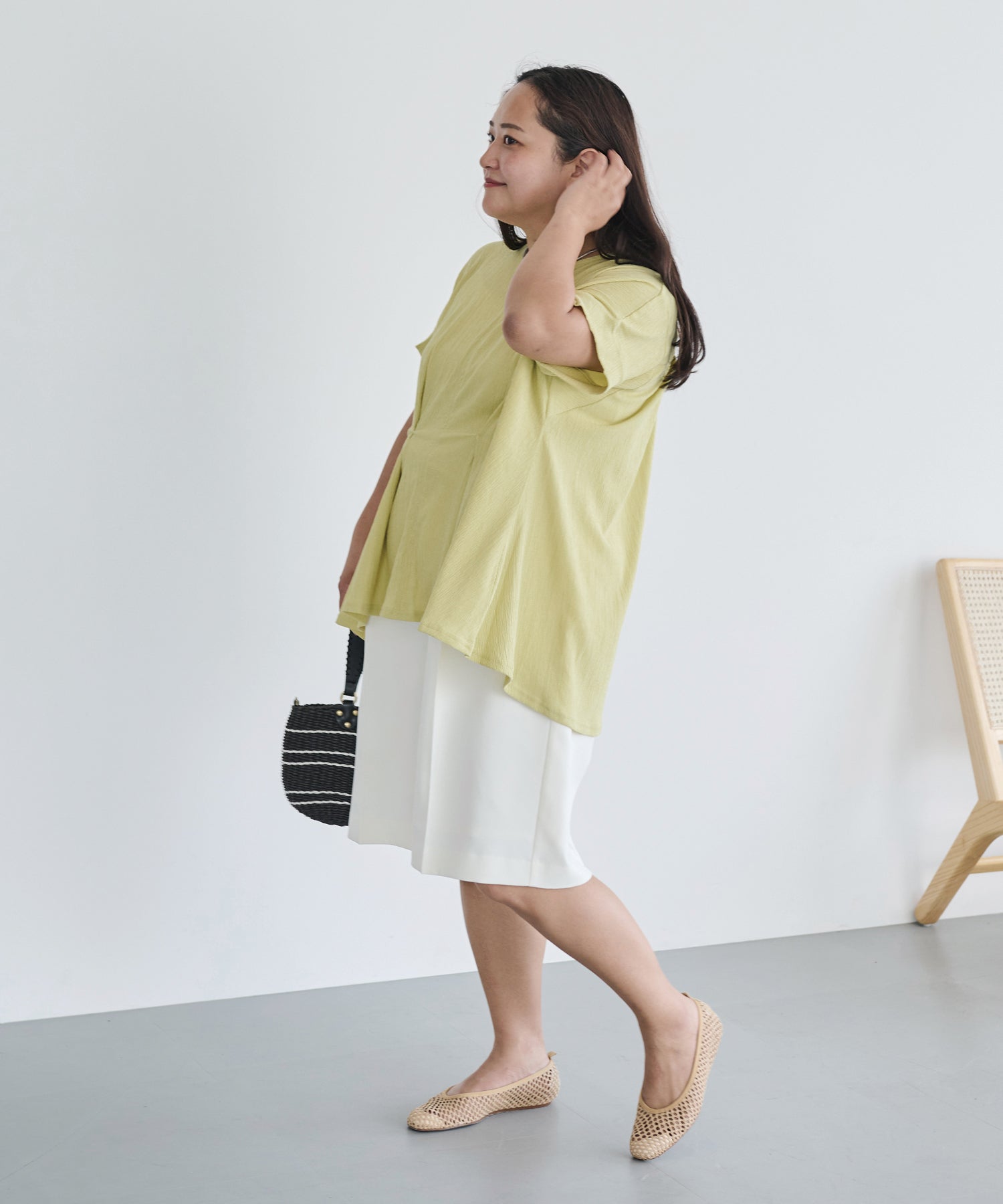 ライム　model:161cm 着用サイズ:3L