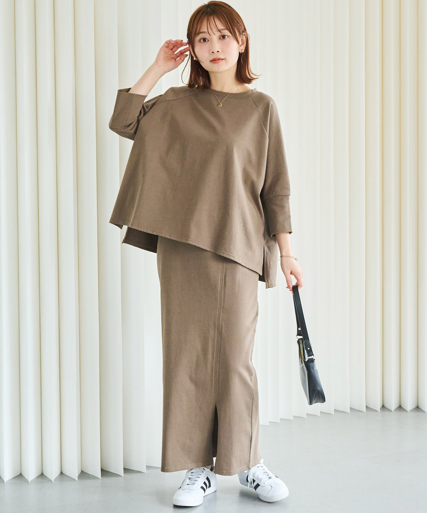 ブラウン　model:156cm 着用サイズ:M