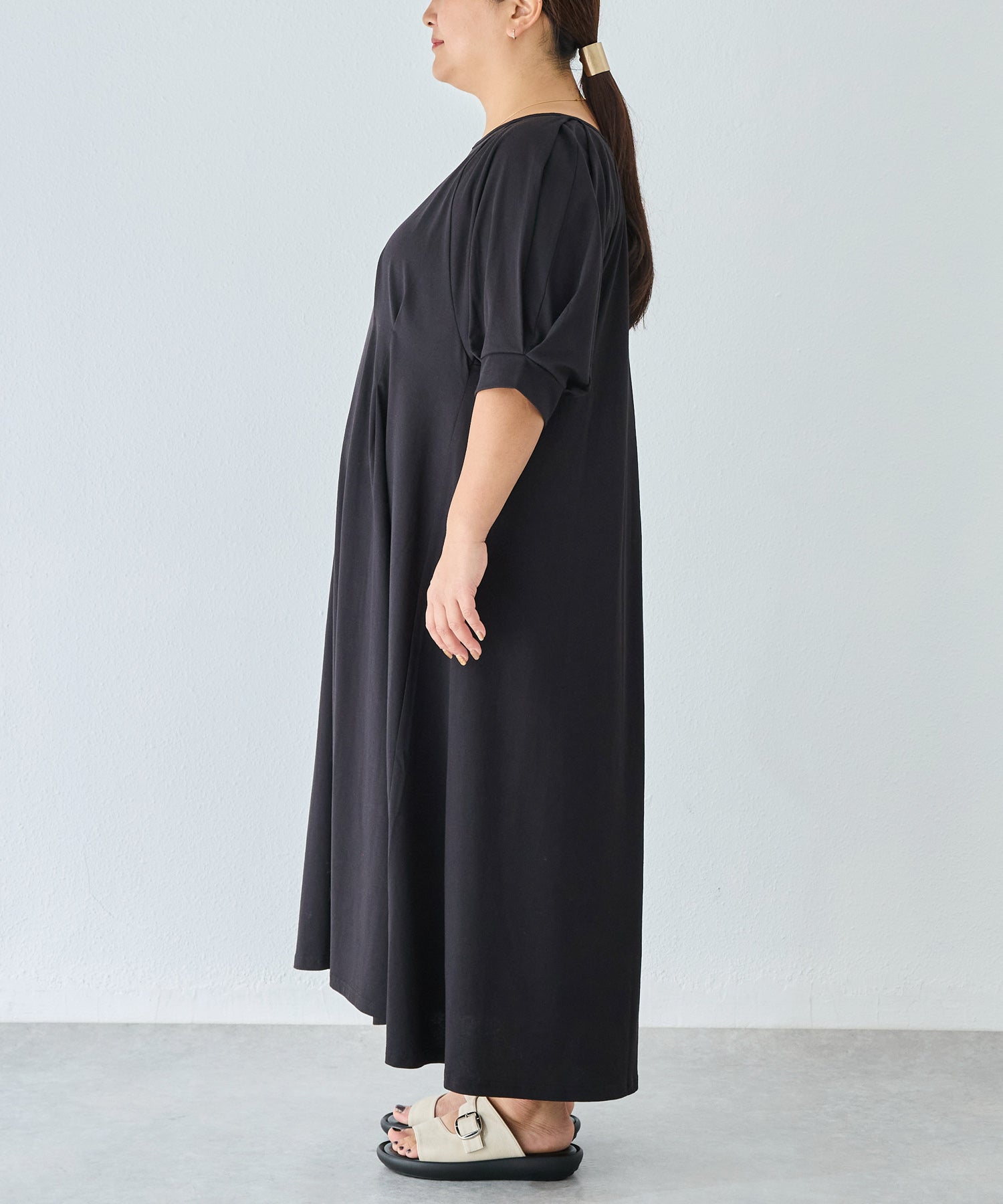 サイド　model:161cm 着用サイズ:3L