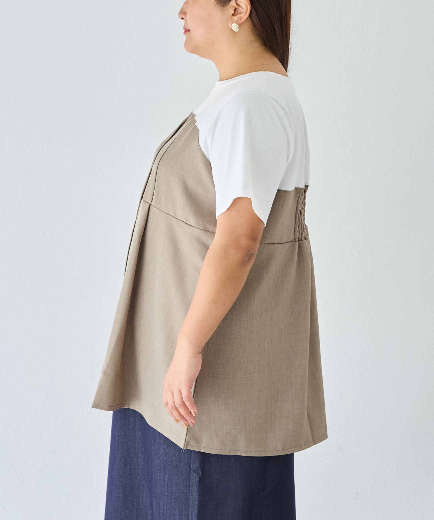 サイド　model:161cm 着用サイズ:3L