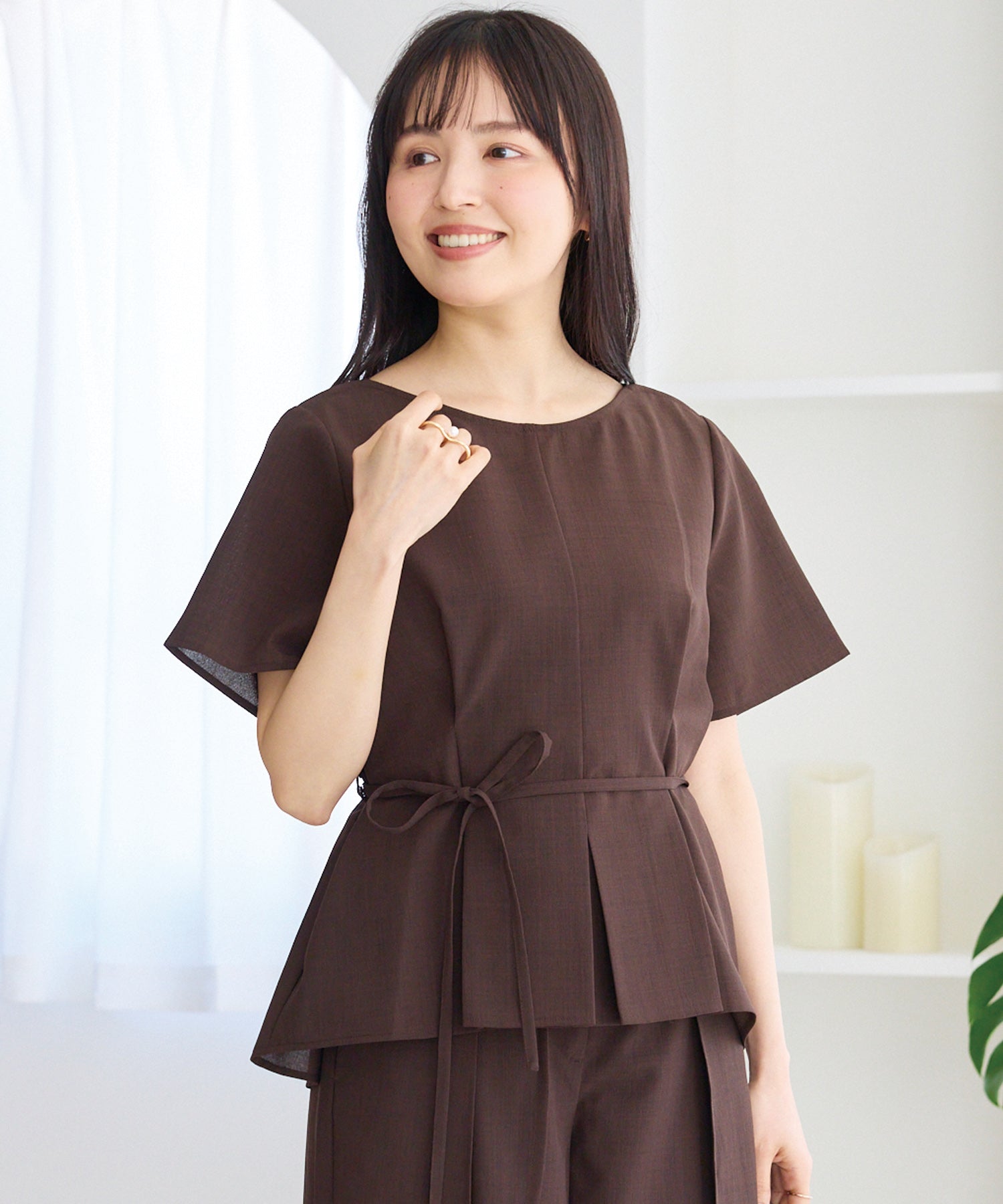 ブラウン　model:162cm 着用サイズ:M