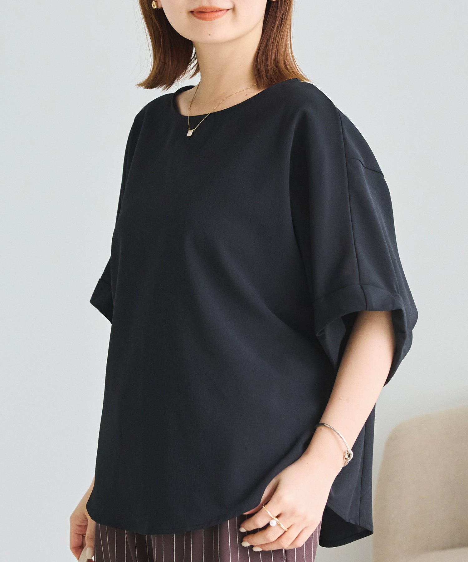 ブラック　model:156cm 着用サイズ:M