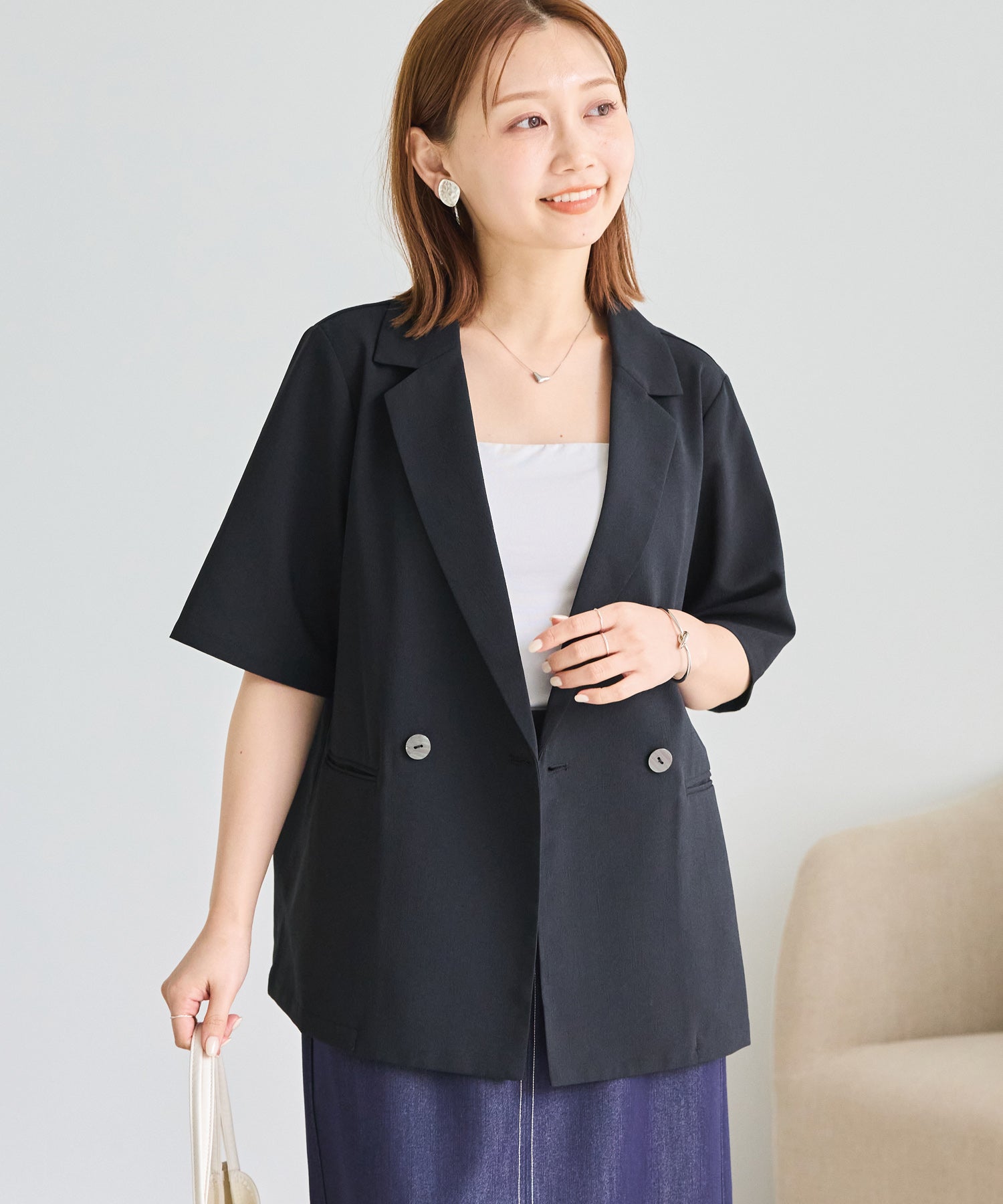 ブラック　model:156cm 着用サイズ:M