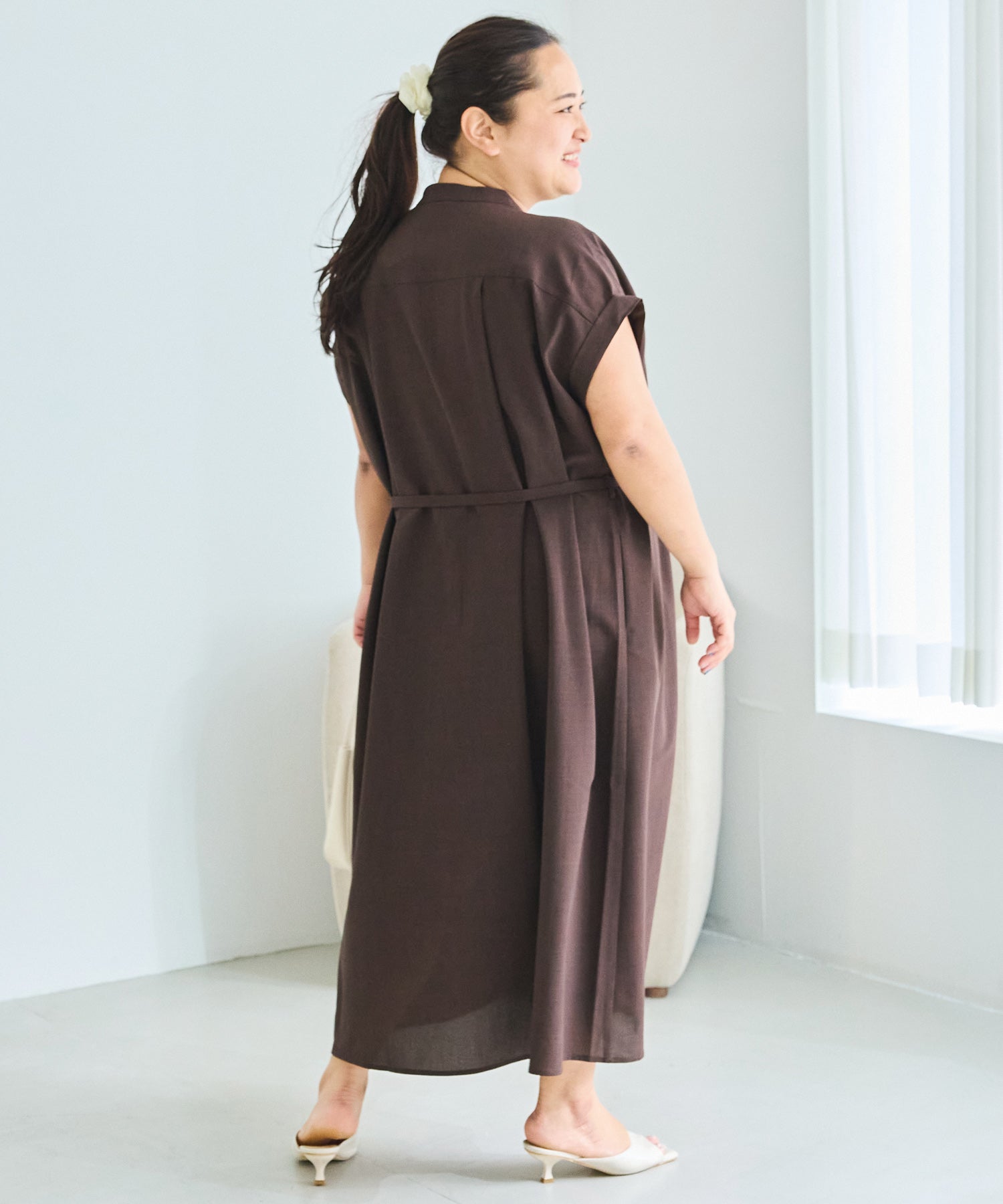 ブラウン　model:161cm 着用サイズ:3L