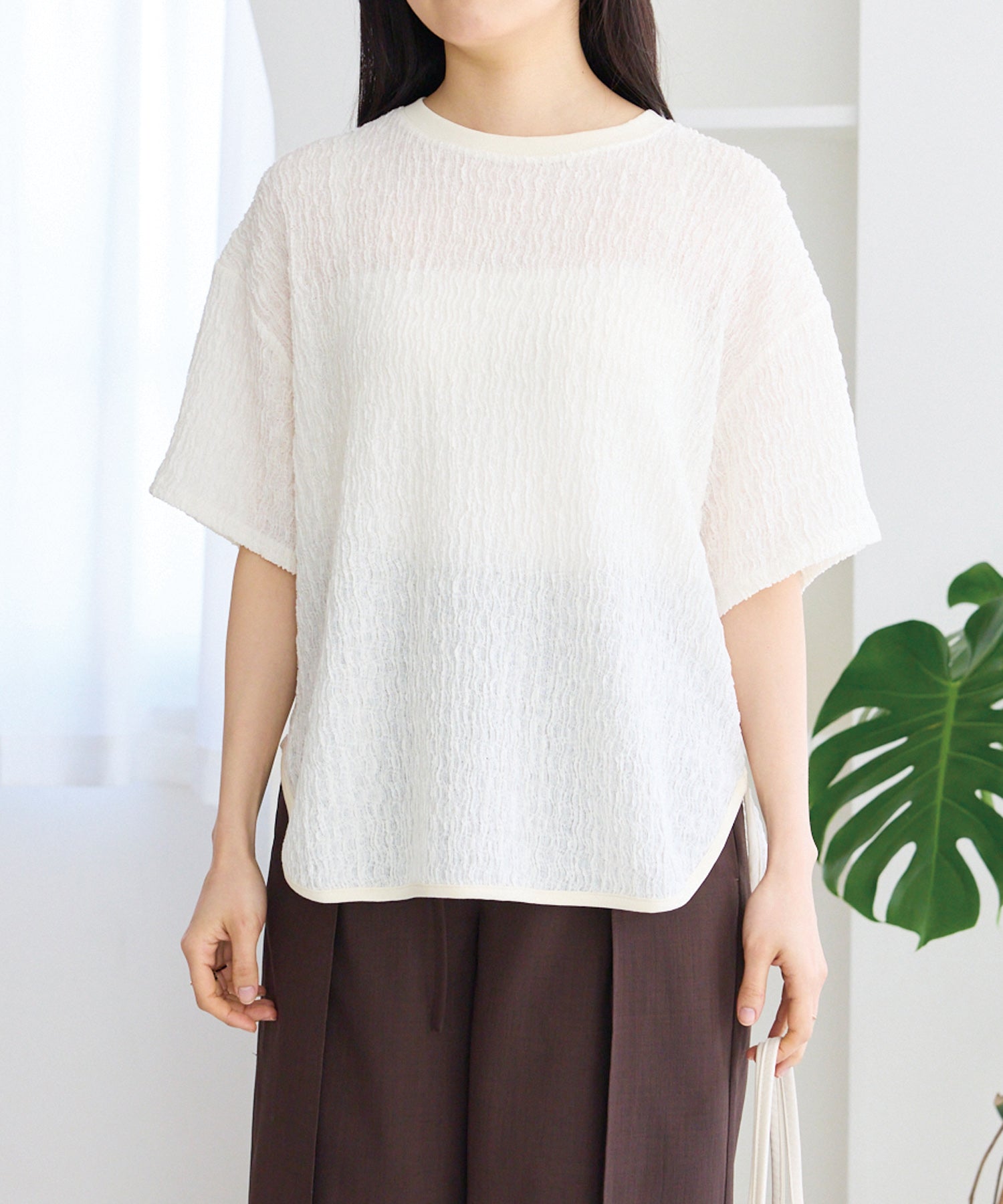 オフホワイト　model:163cm 着用サイズ:M