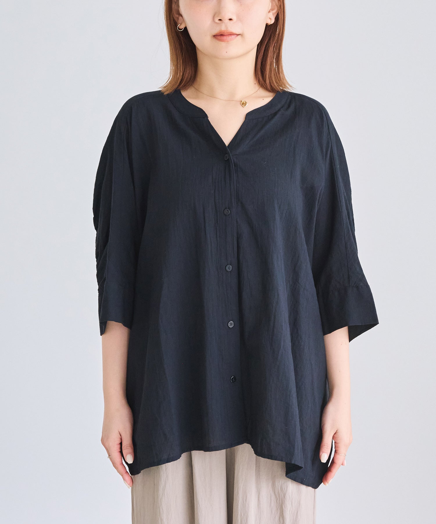 フロント　model:156cm 着用サイズ:M