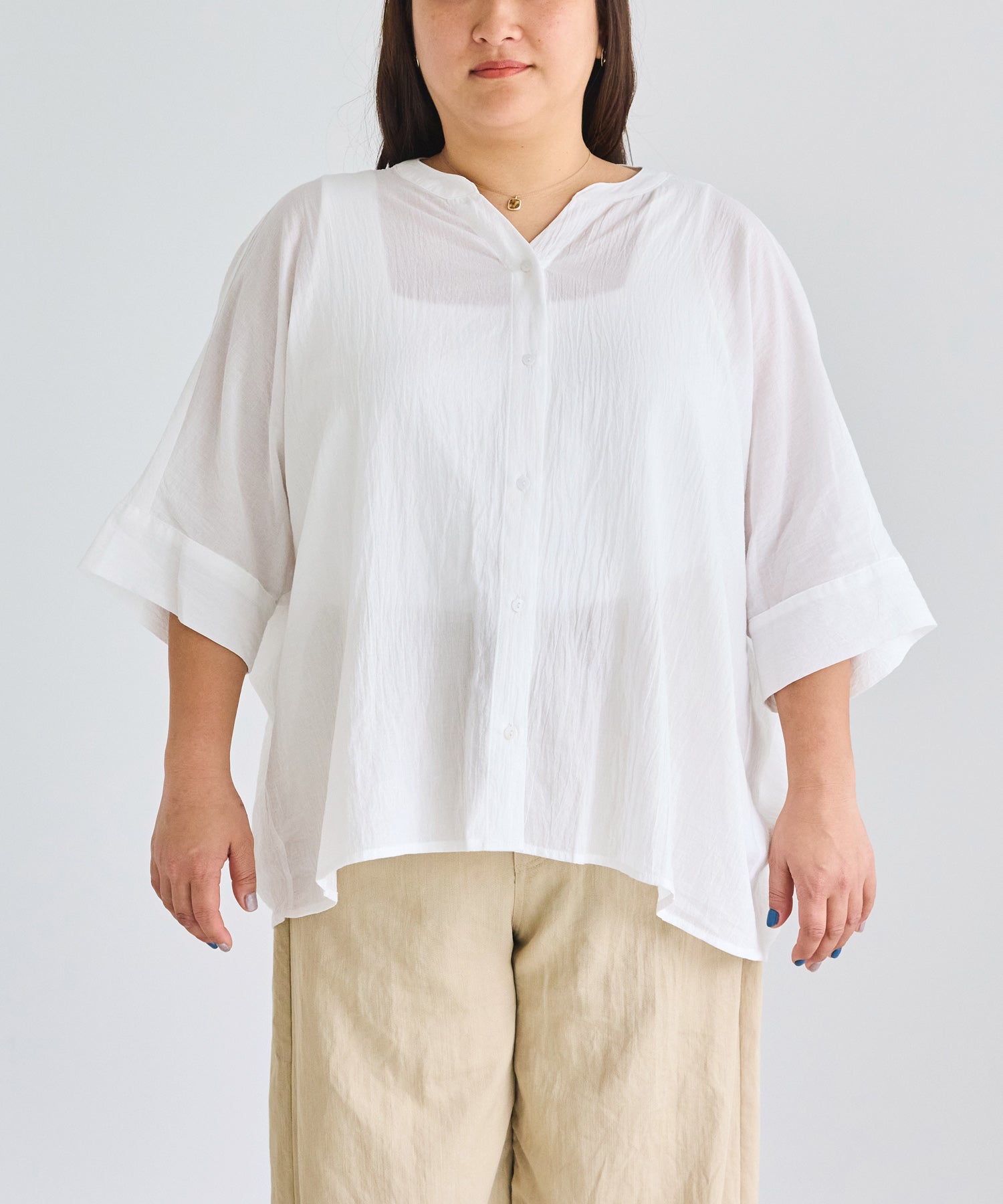 フロント　model:161cm 着用サイズ:3L
