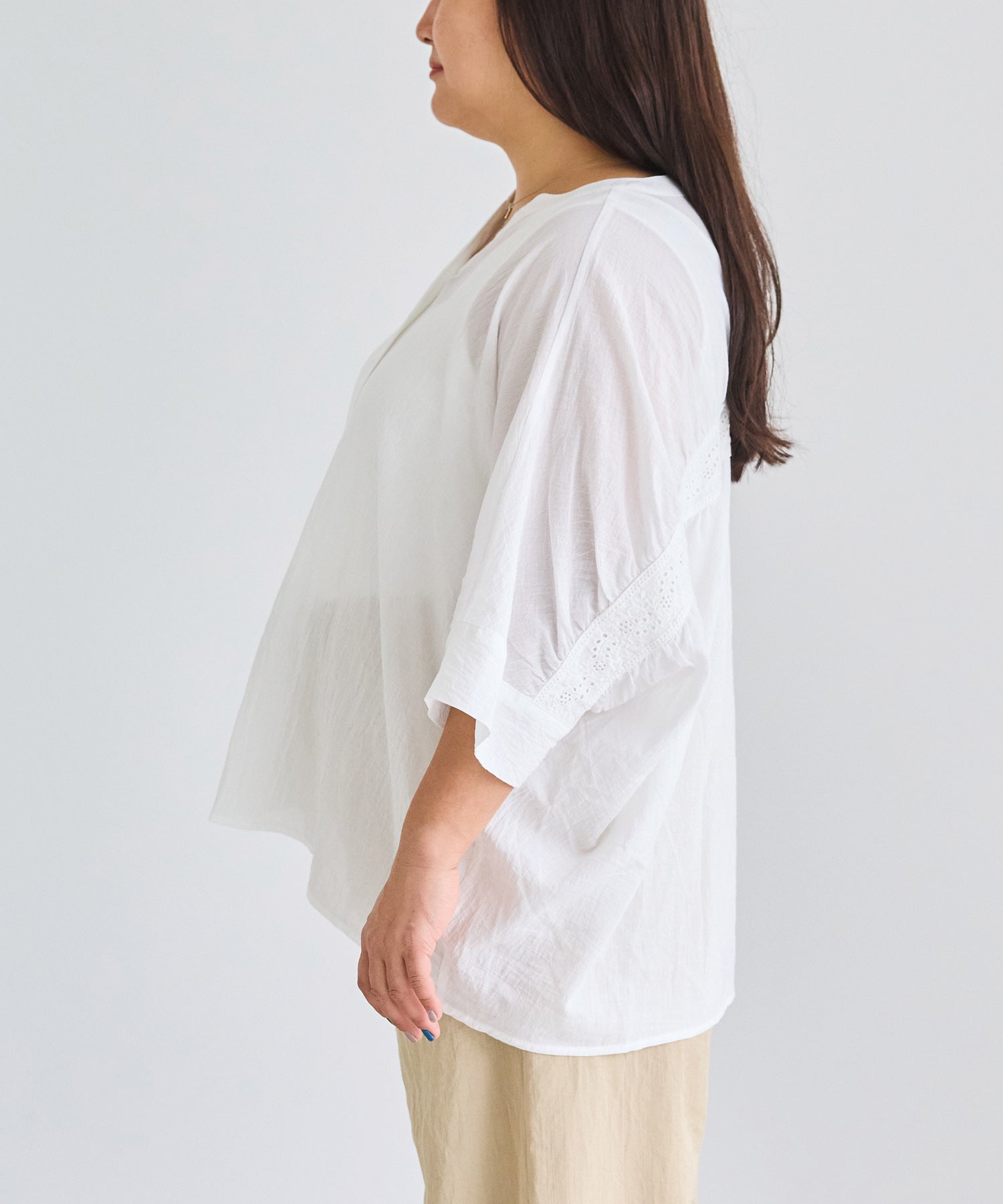 サイド　model:161cm 着用サイズ:3L