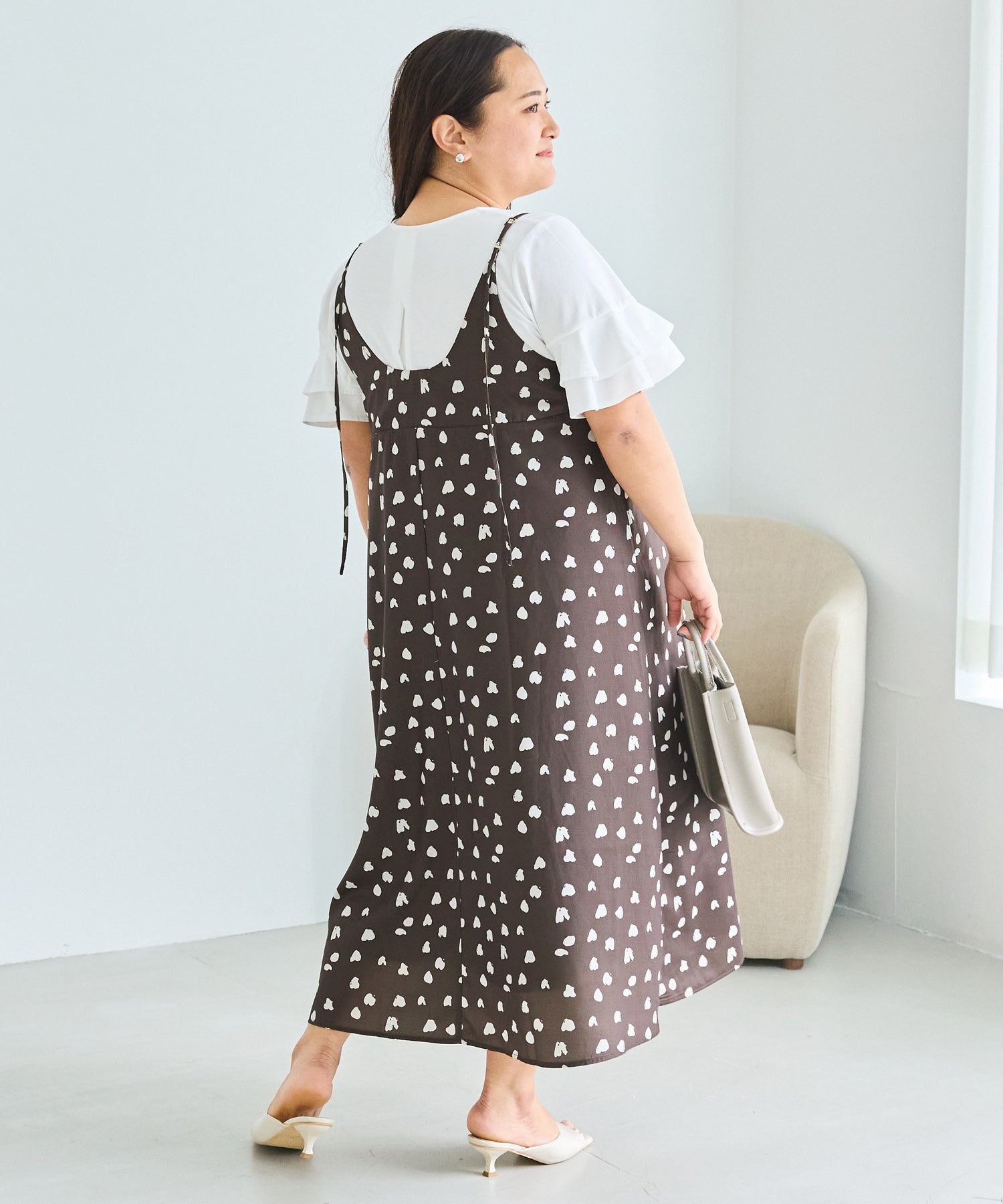 ブラウン　model:161cm 着用サイズ:3L