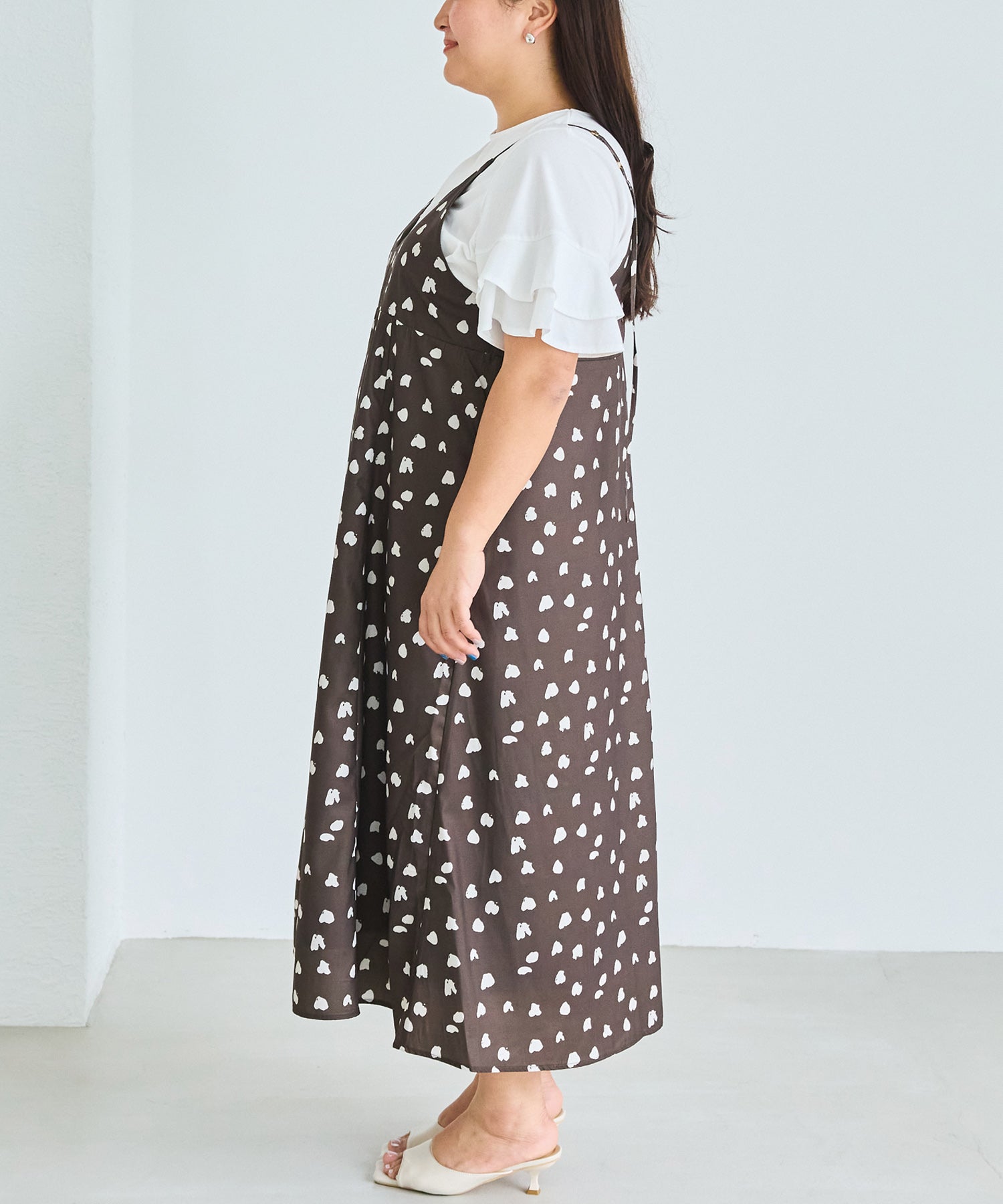 サイド　model:161cm 着用サイズ:3L
