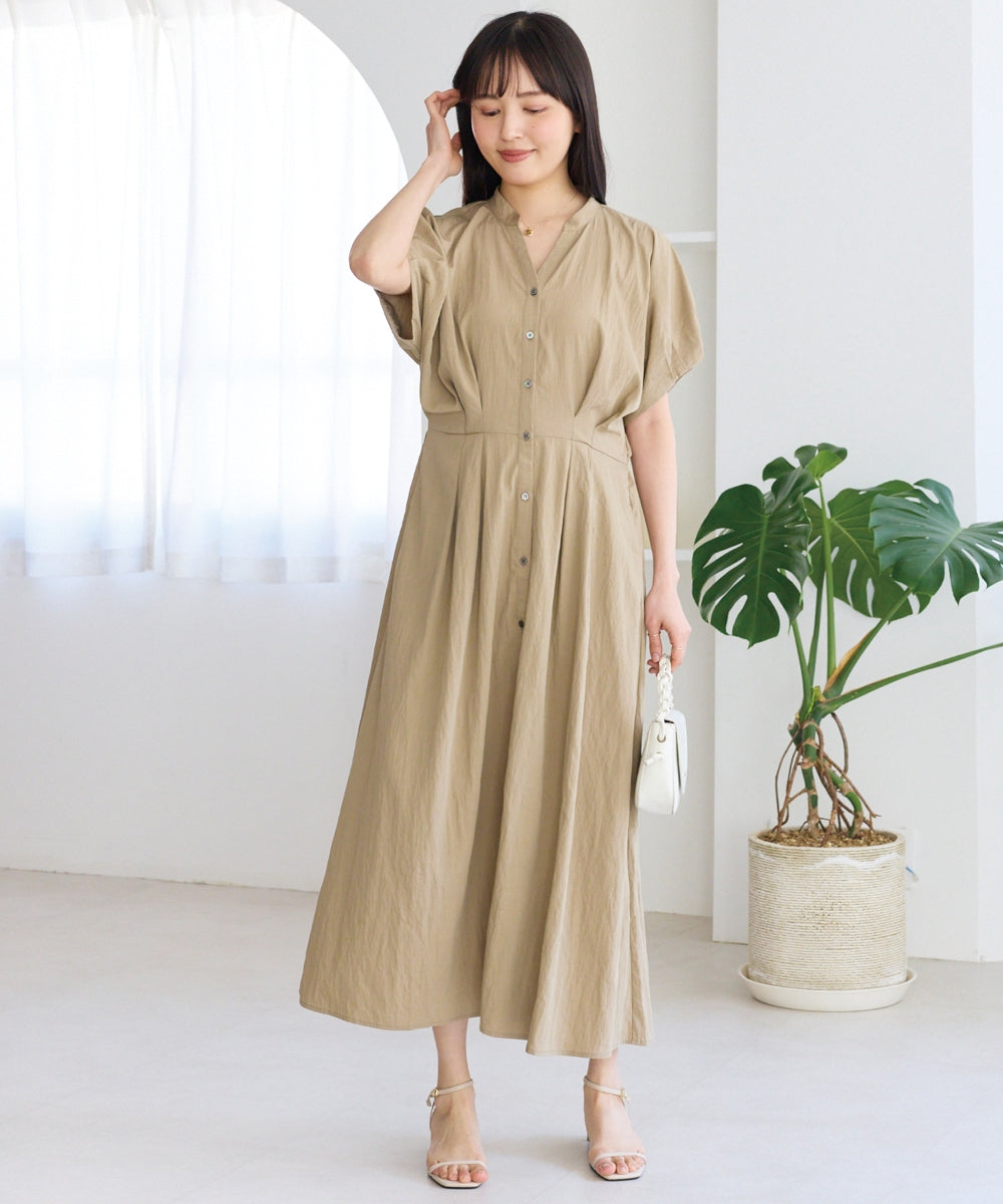 ベージュ　model:162cm 着用サイズ:M