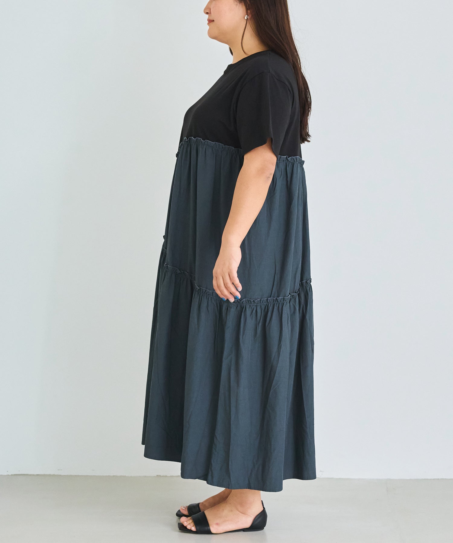 サイド　model:161cm 着用サイズ:3L