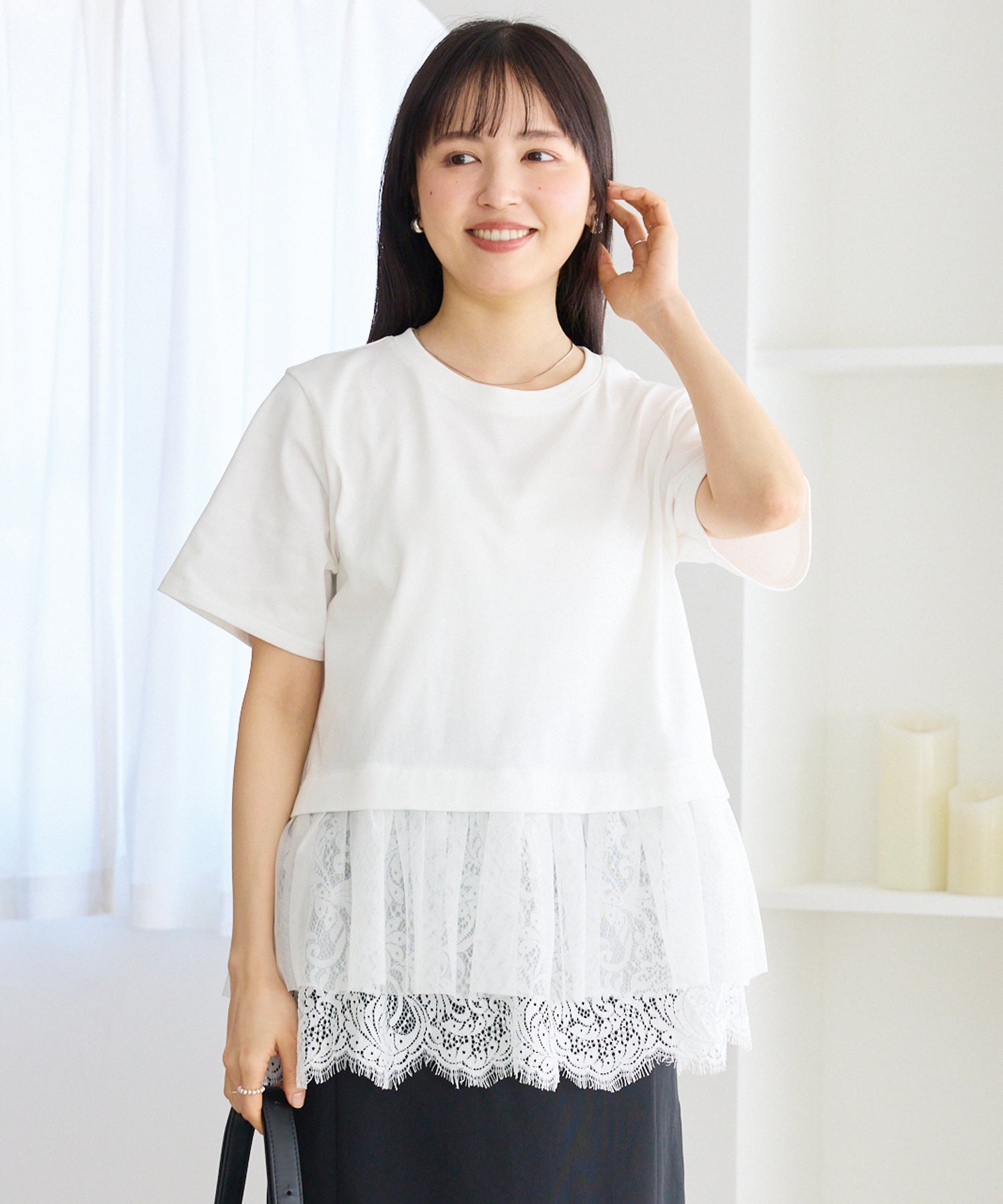 オフホワイト　model:162cm 着用サイズ:M