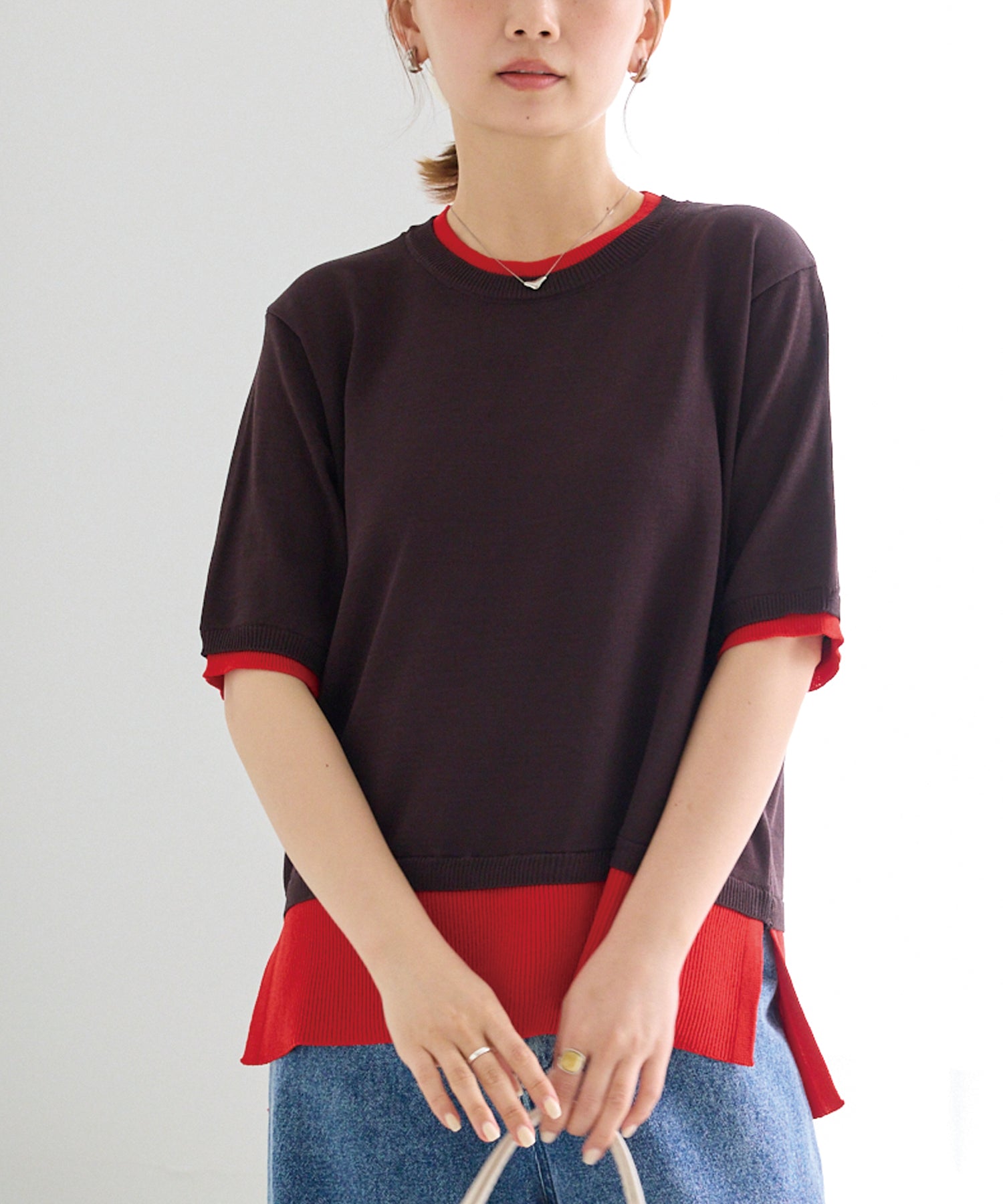 ブラウン　model:156cm 着用サイズ:F
