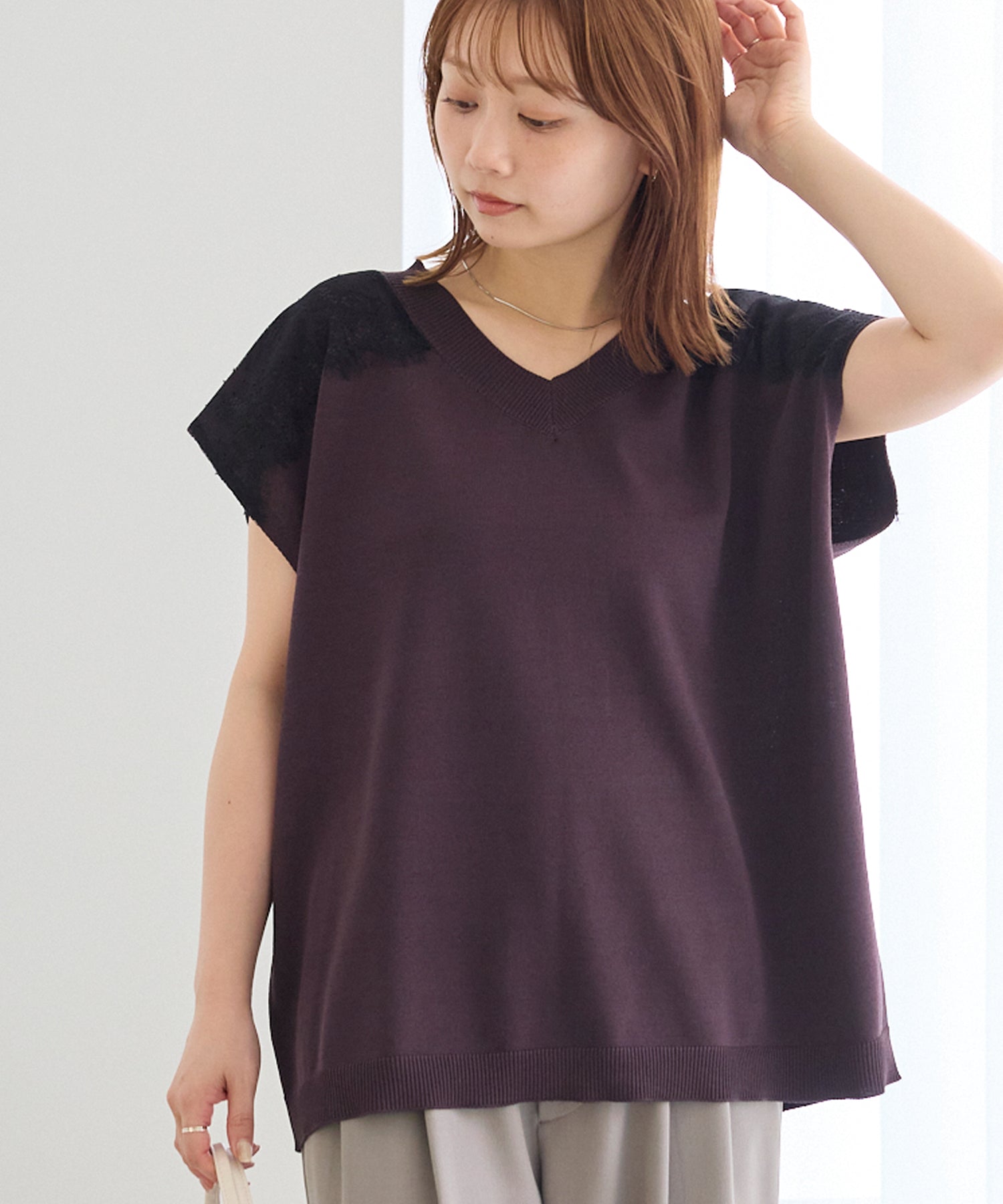 ブラウン　model:156cm 着用サイズ:F