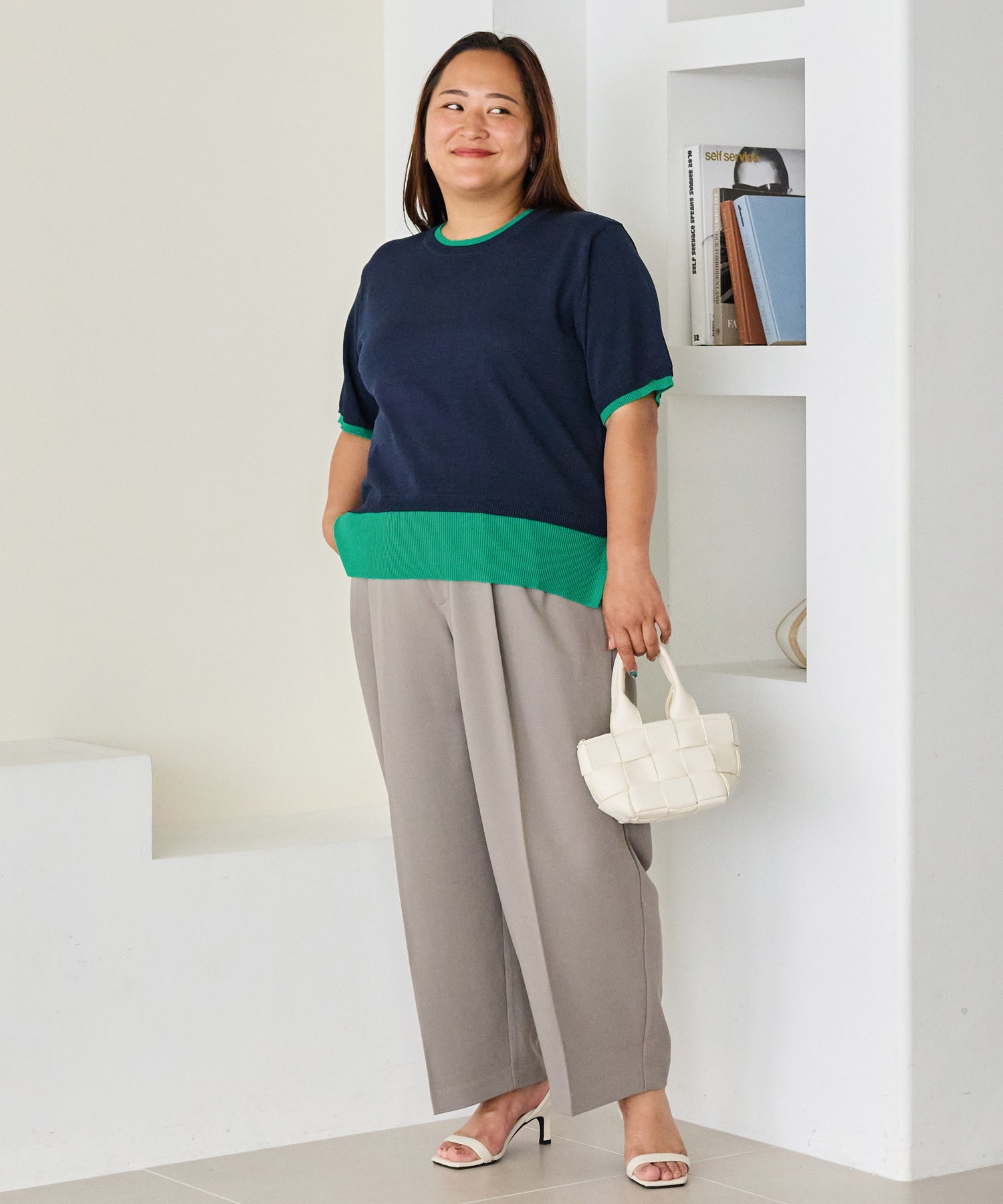 グレー　model:161cm 着用サイズ:3L