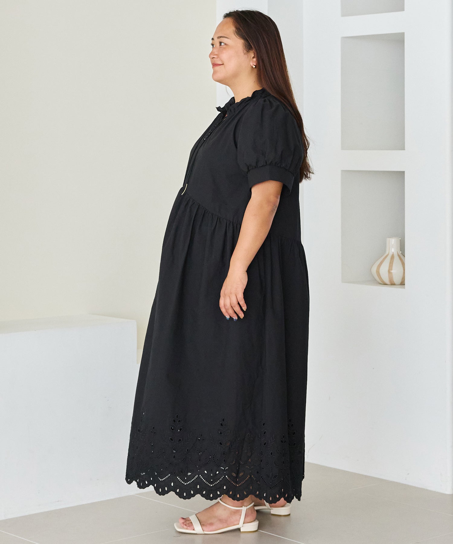 ブラック　model:161cm 着用サイズ:3L