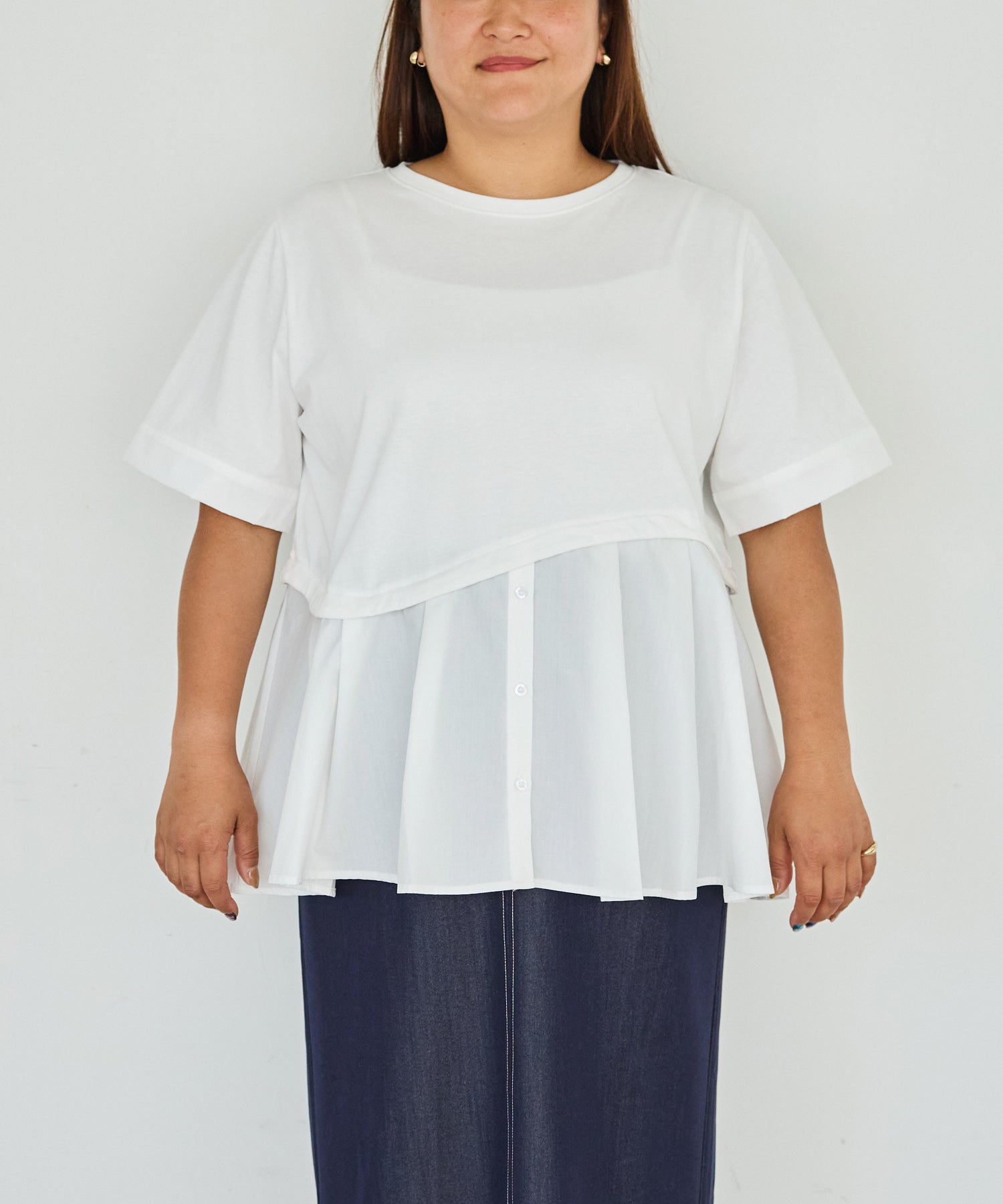 フロント　model:161cm 着用サイズ:3L