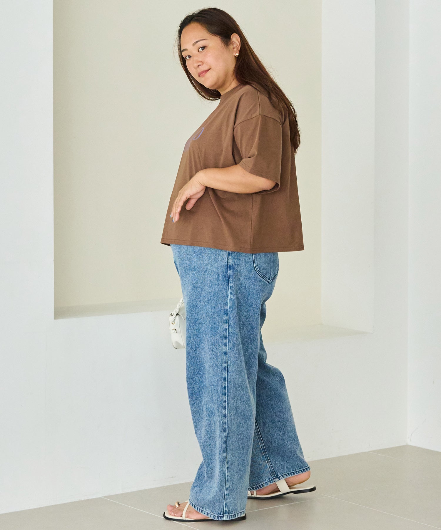 ブラウン　model:161cm 着用サイズ:3L