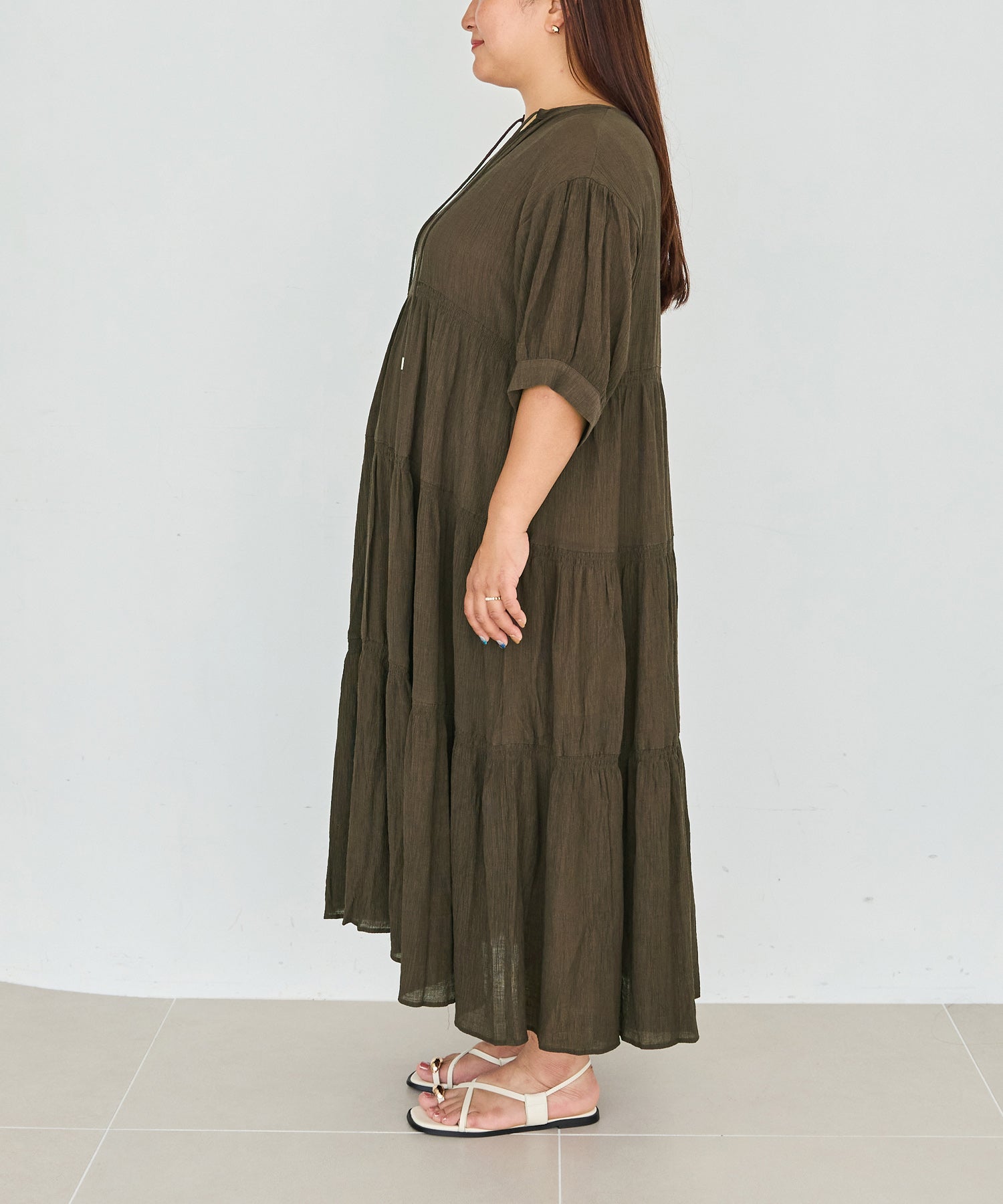 サイド　model:161cm 着用サイズ:3L
