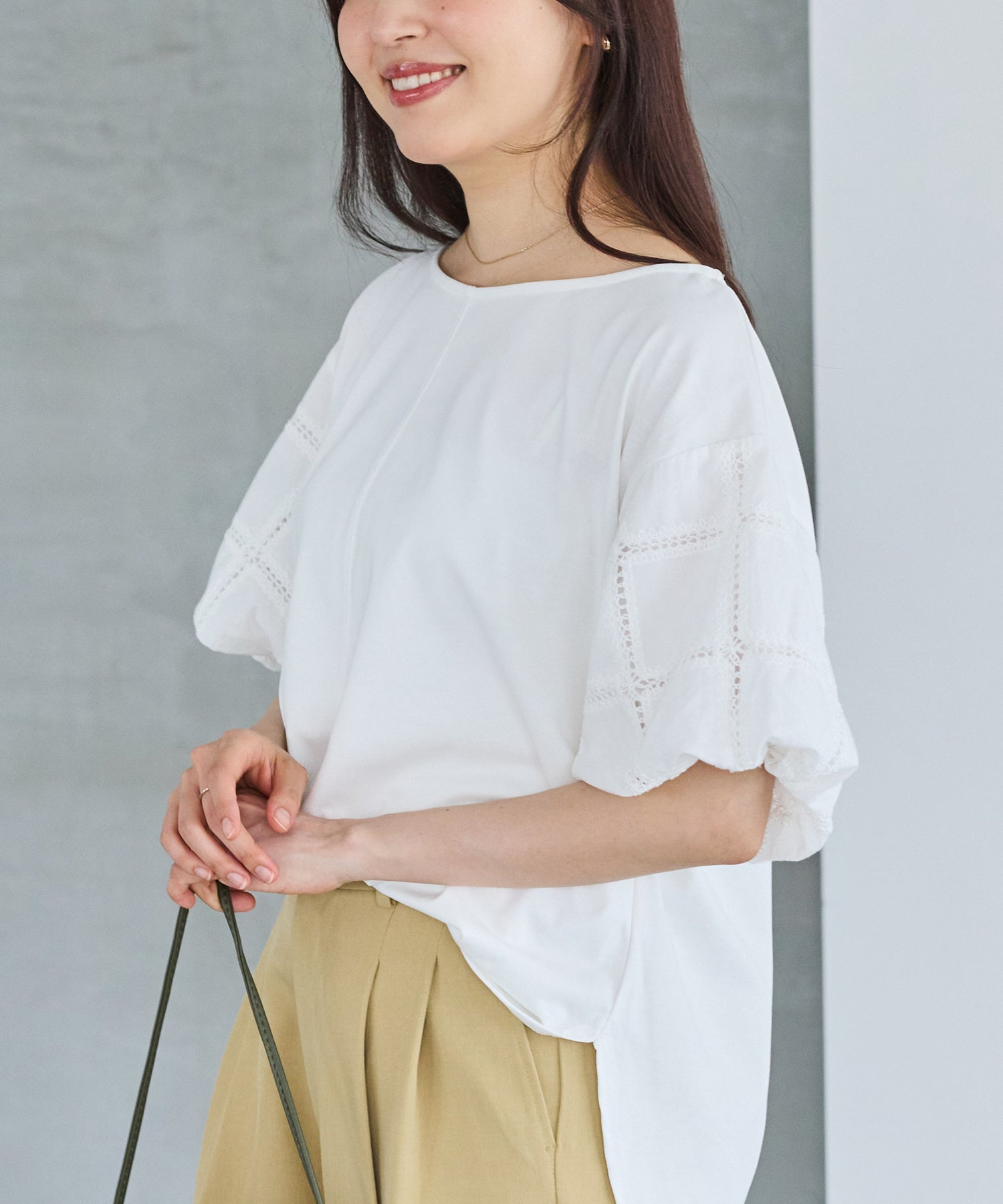 オフホワイト　model:162cm 着用サイズ:M