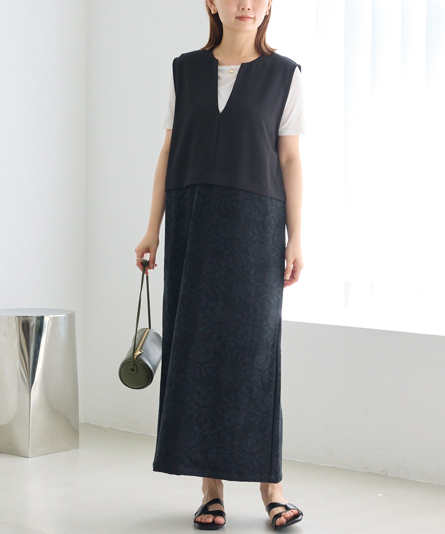 ブラック　model:156cm 着用サイズ:M