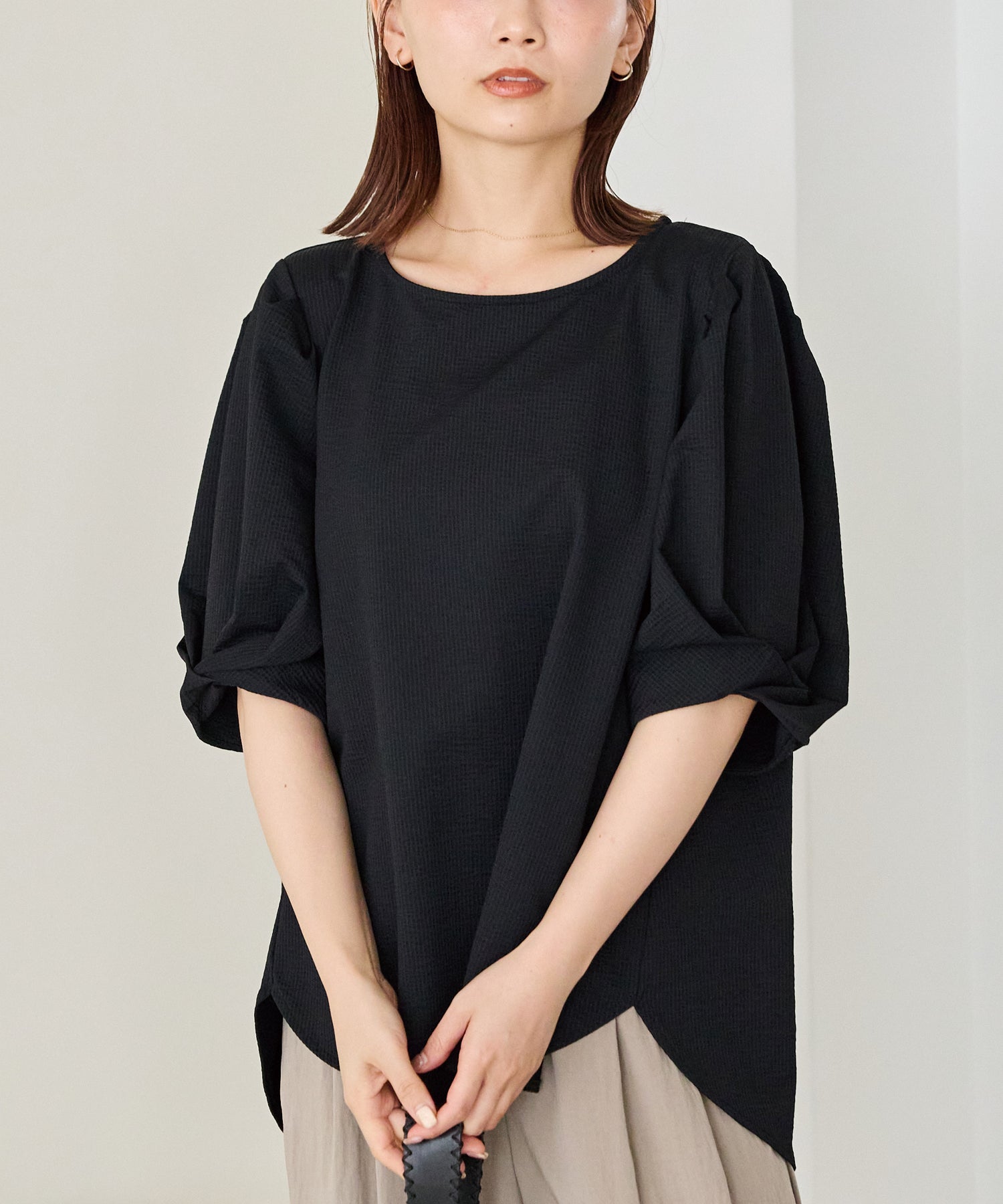ブラック　model:156cm 着用サイズ:M