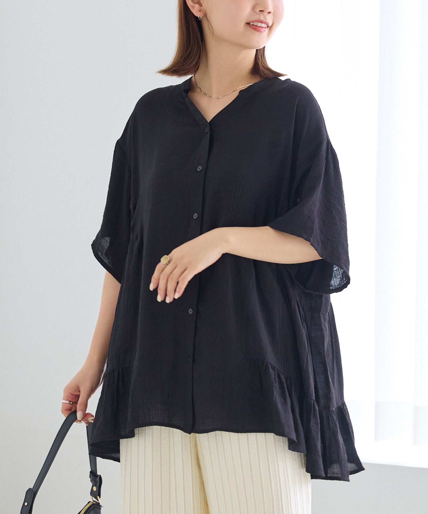ブラック　model:156cm 着用サイズ:M