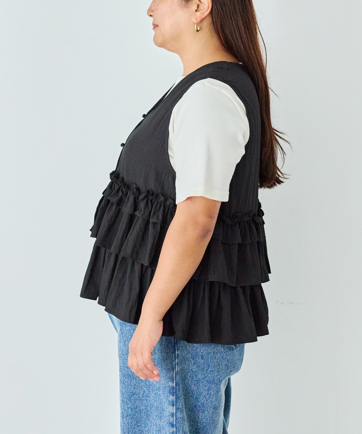 サイド　model:161cm 着用サイズ:3L