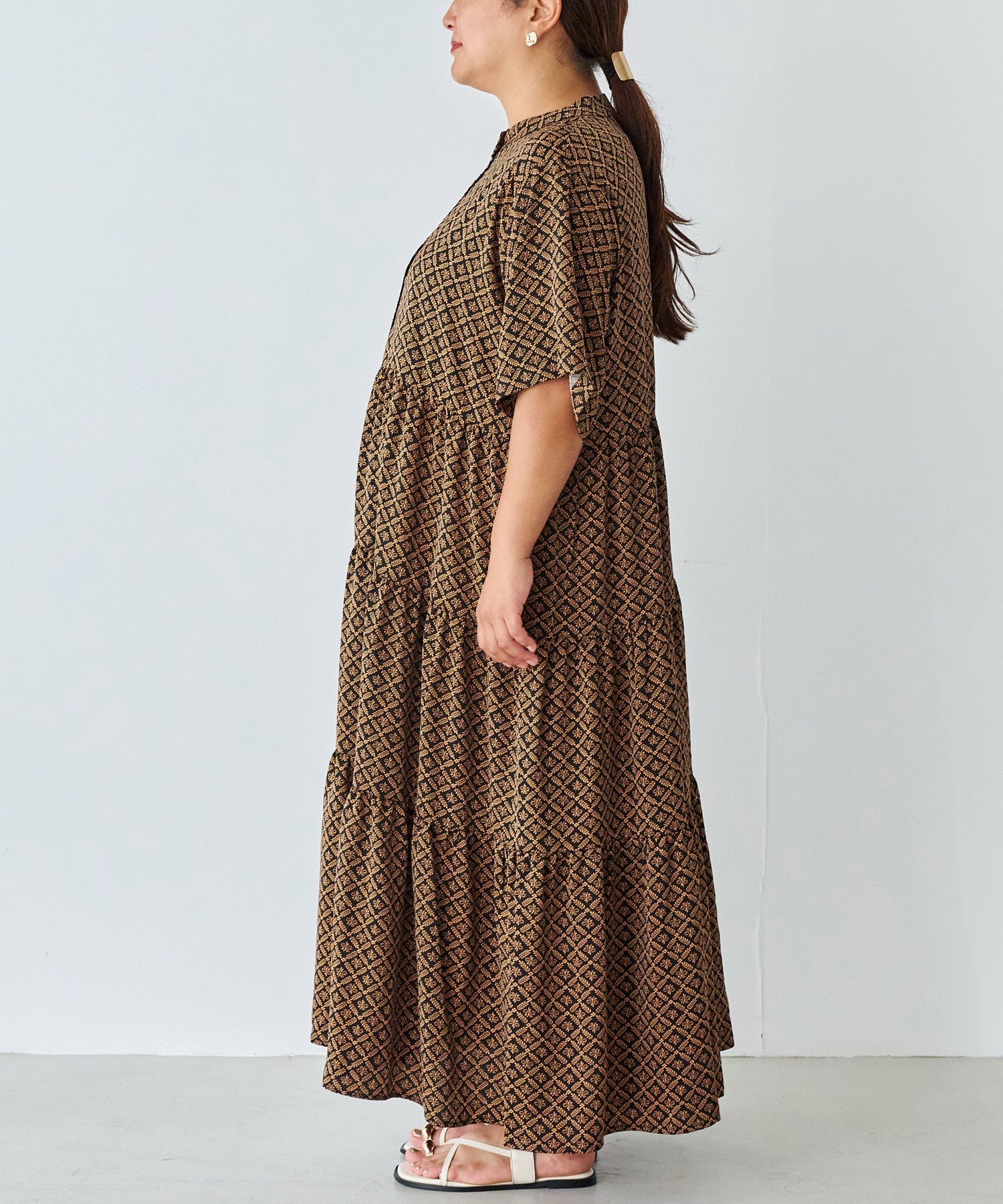 サイド　model:161cm 着用サイズ:3L
