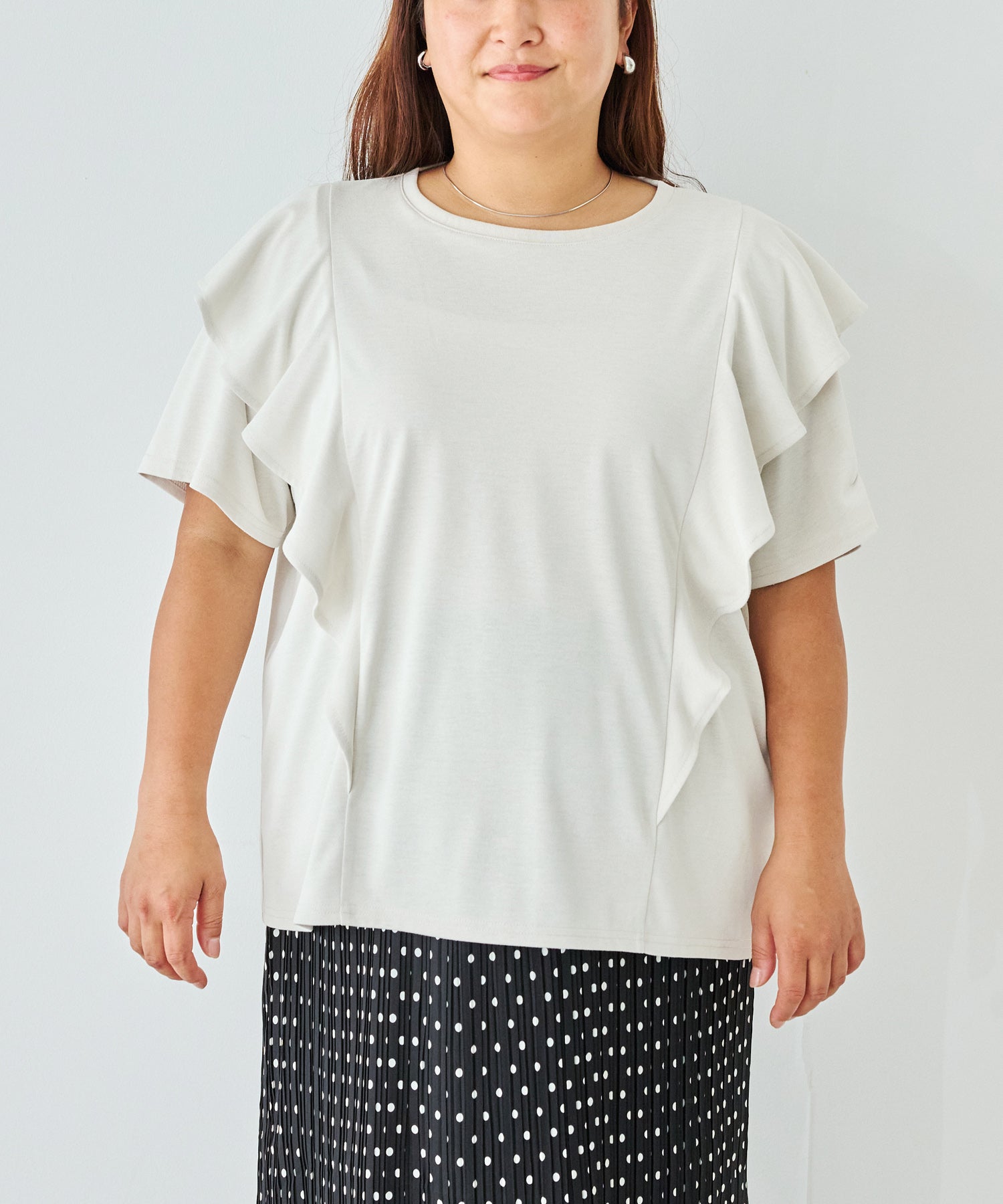 フロント　model:161cm 着用サイズ:3L