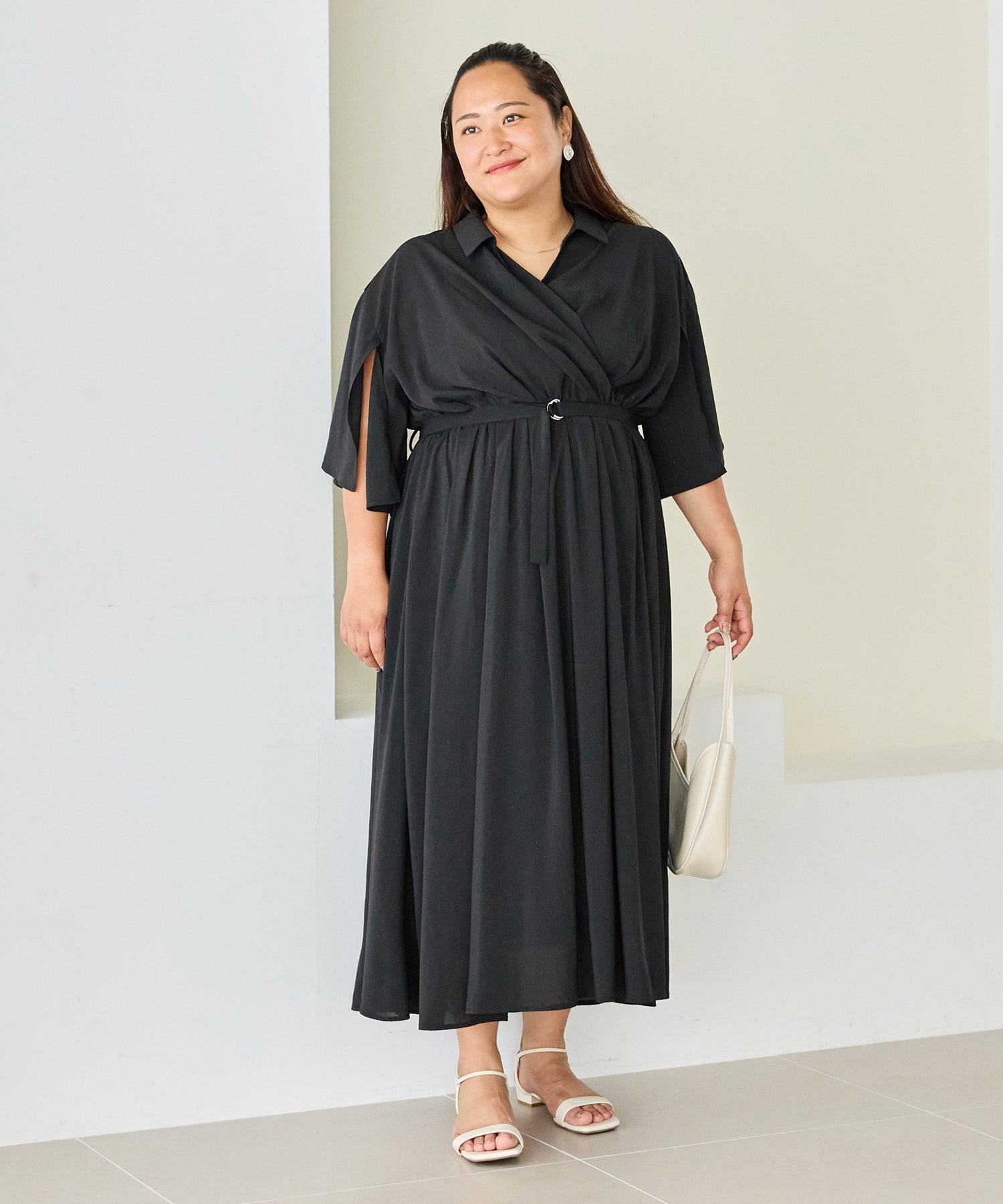ブラック　model:161cm 着用サイズ:3L